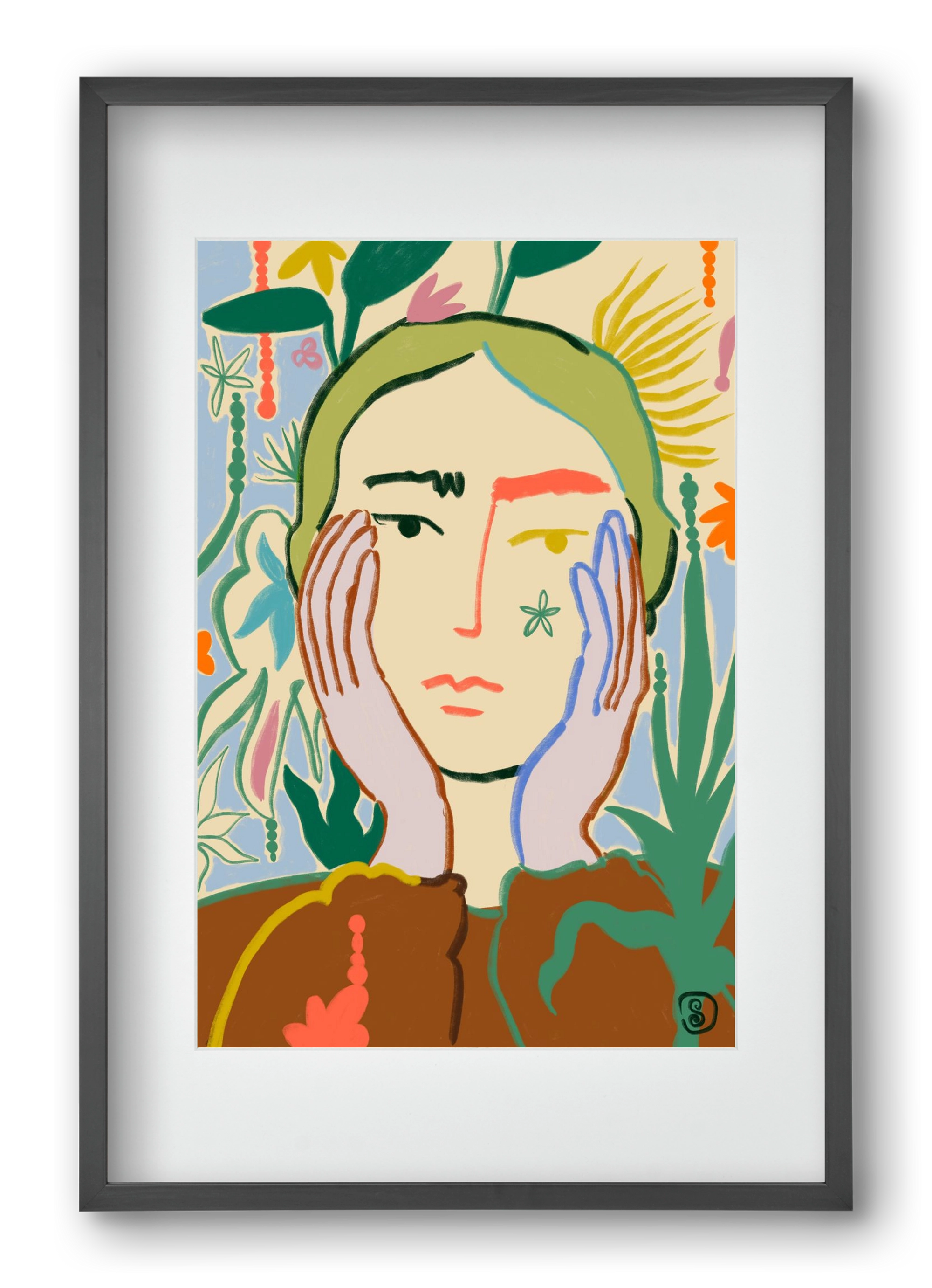 PLANT A SEED, 40x60 cm (30x45 cm), Fekete keret, paszpartuval