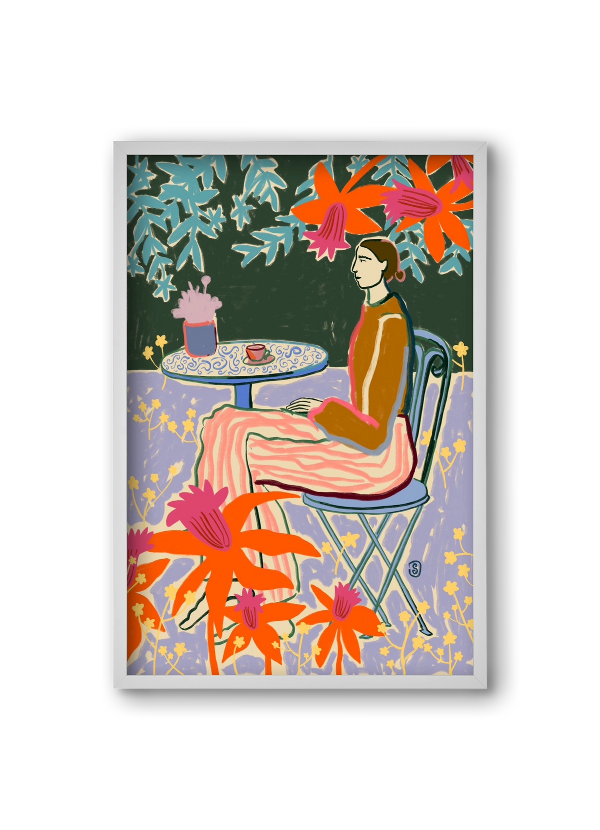 FORGET ME NOT, 20x30 cm (20x30 cm), Fehér keret