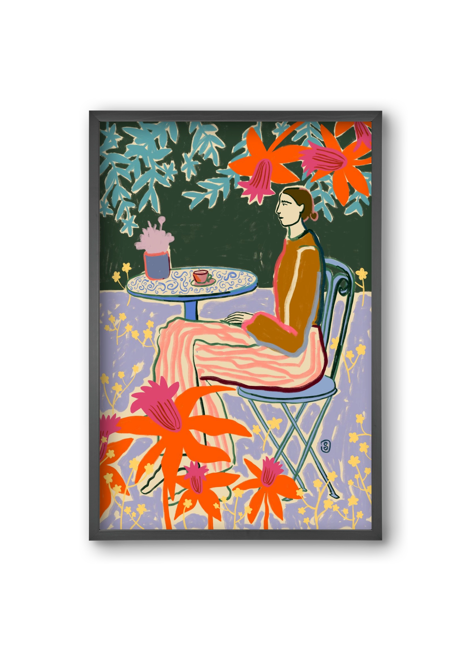 FORGET ME NOT, 20x30 cm (20x30 cm), Fekete keret