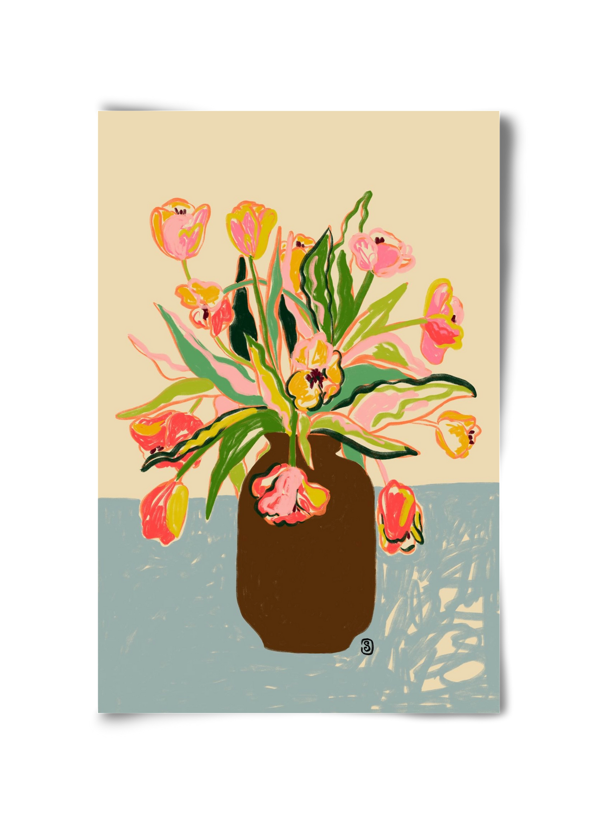 TULIPS, 30x45 cm, Keret nélkül