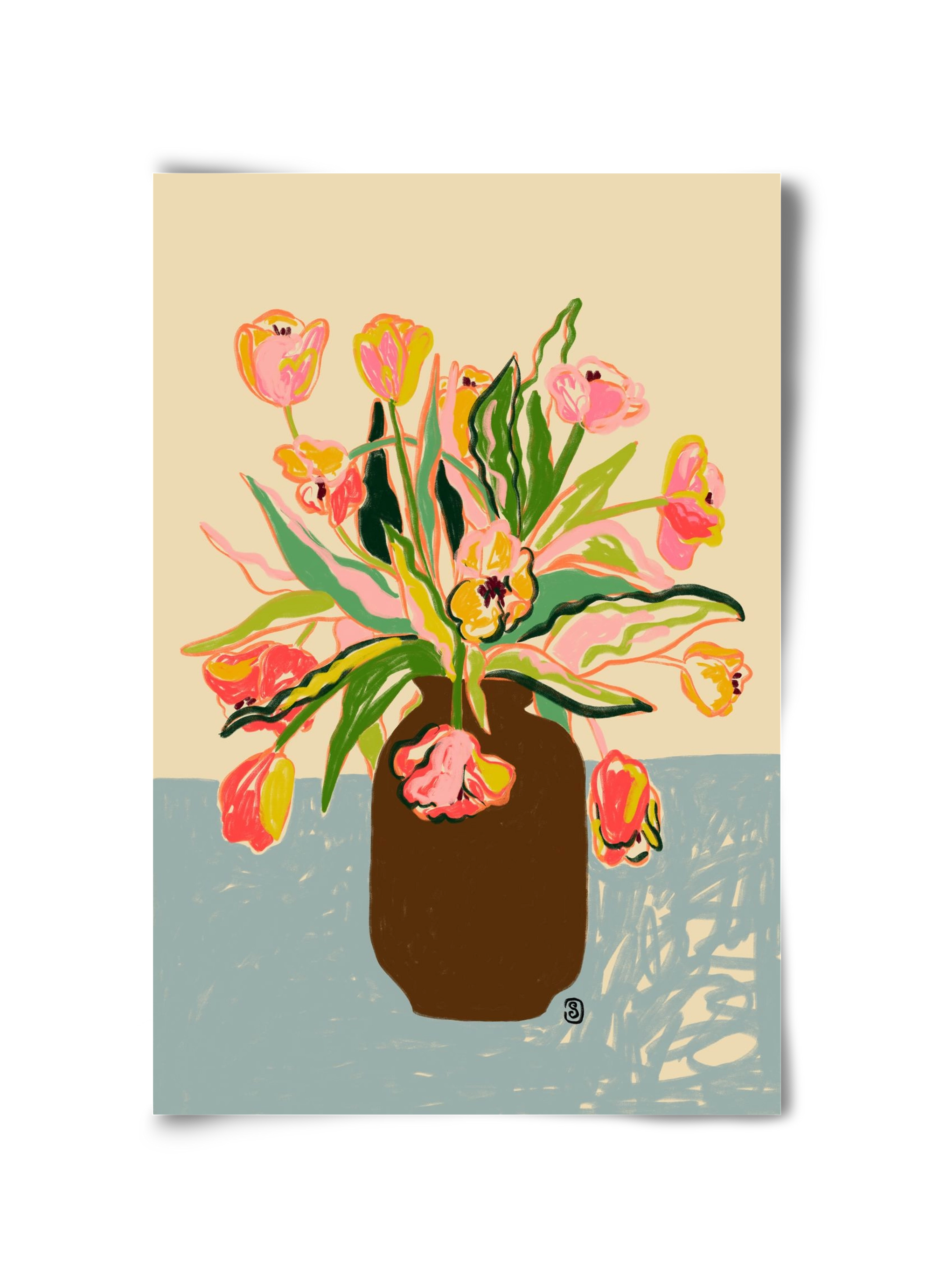 TULIPS, 30x45 cm, Keret nélkül