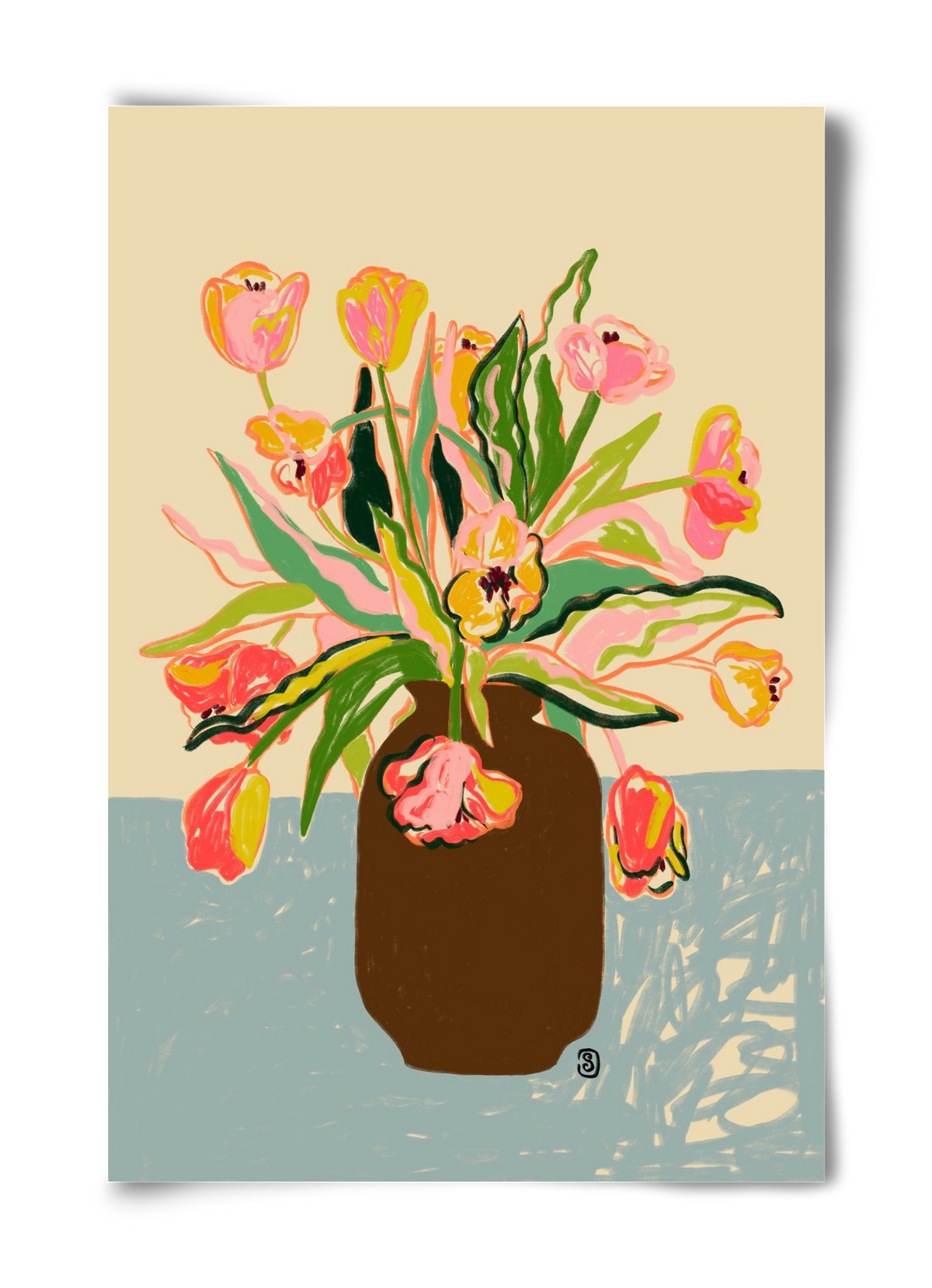 TULIPS, 40x60 cm, Keret nélkül