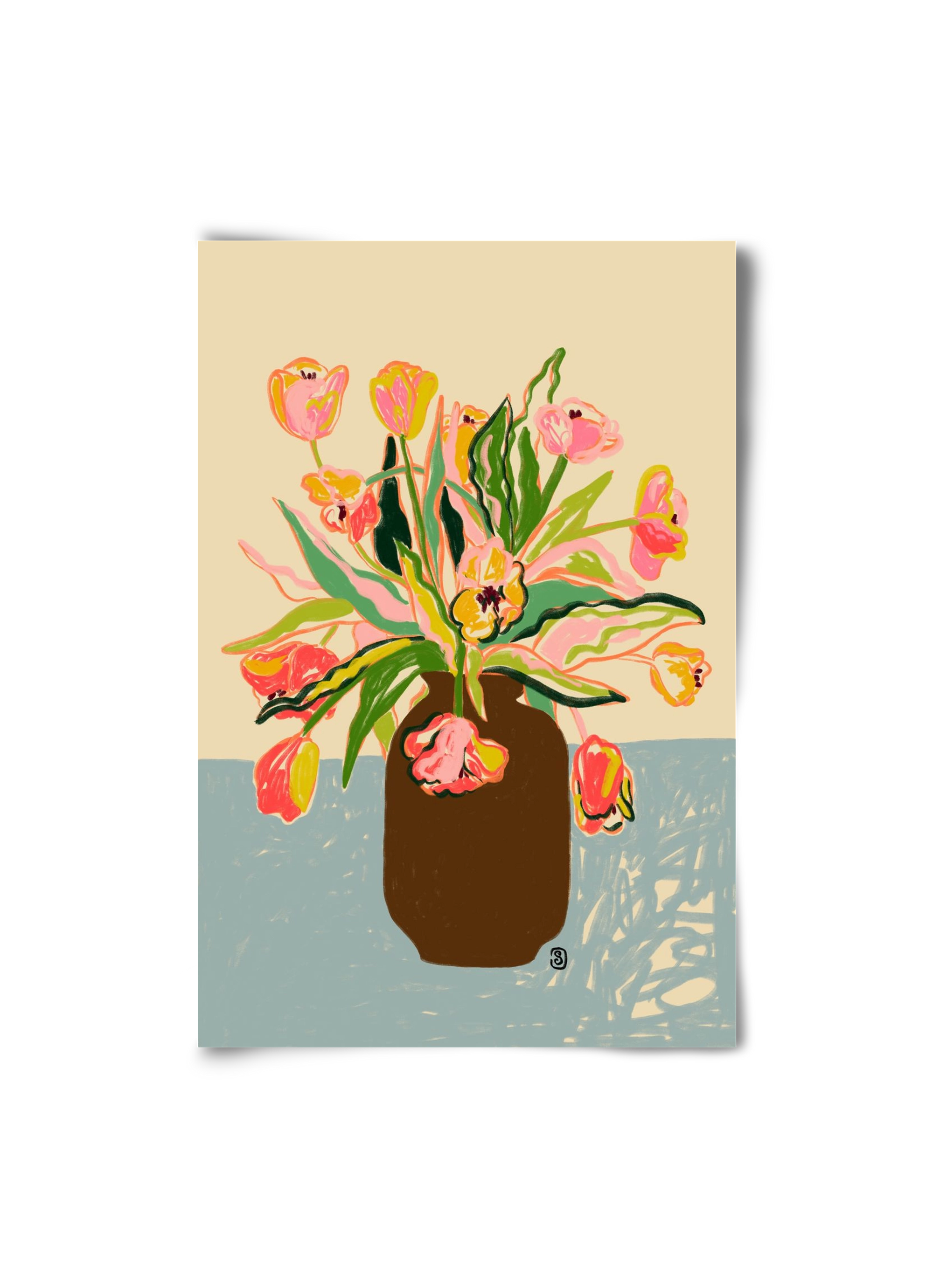 TULIPS, 20x30 cm, Keret nélkül