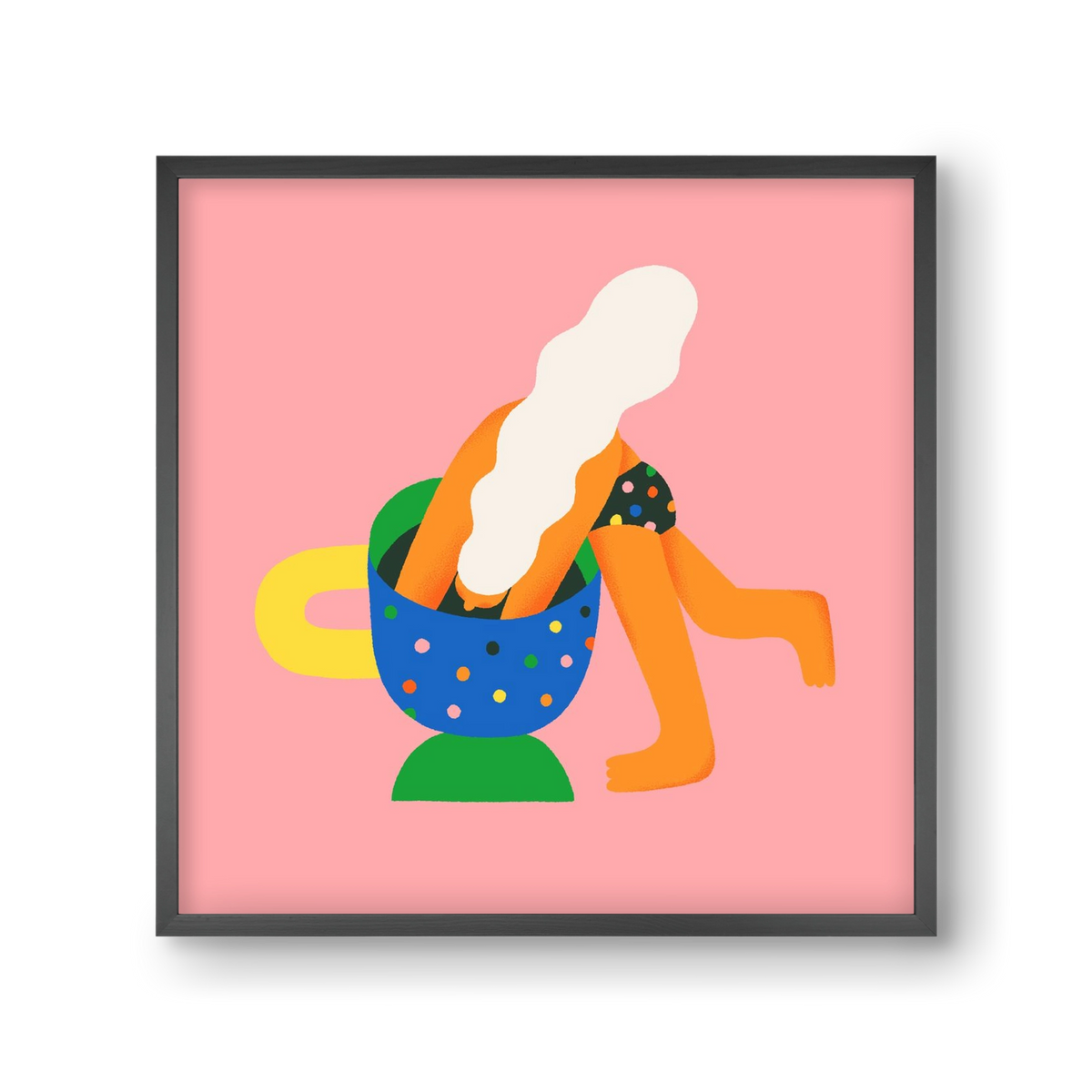 Coffee Time, 30x30 cm (30x30 cm), Fekete keret