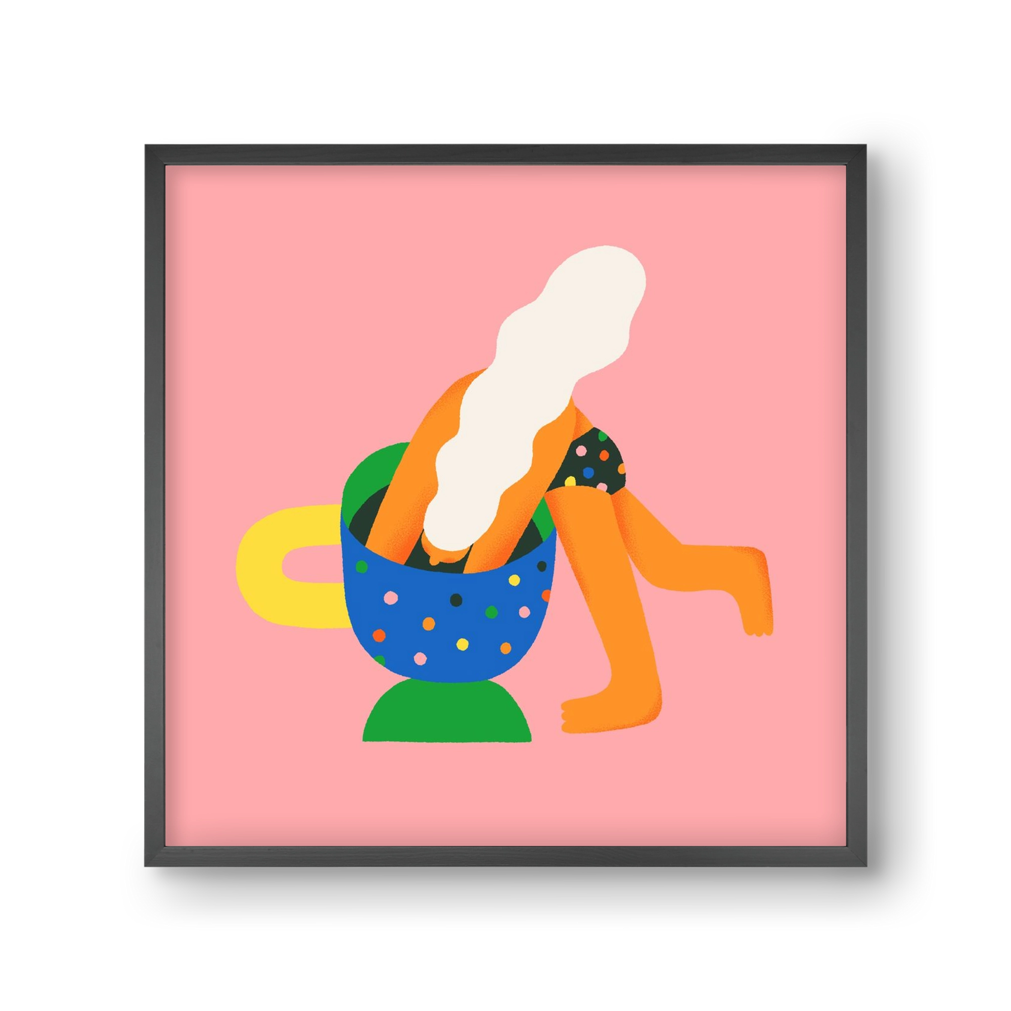 Coffee Time, 30x30 cm (30x30 cm), Fekete keret