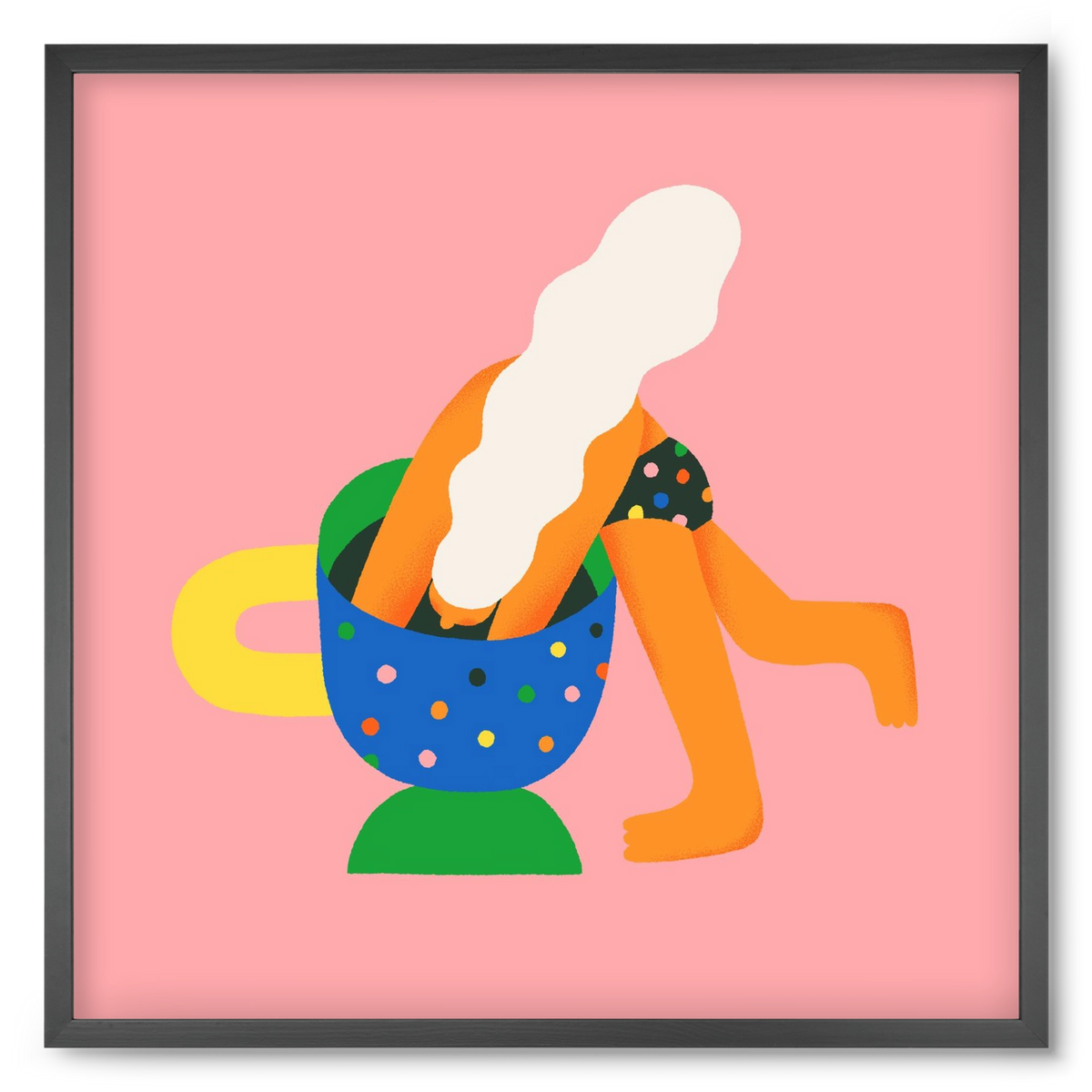 Coffee Time, 50x50 cm (50x50 cm), Fekete keret