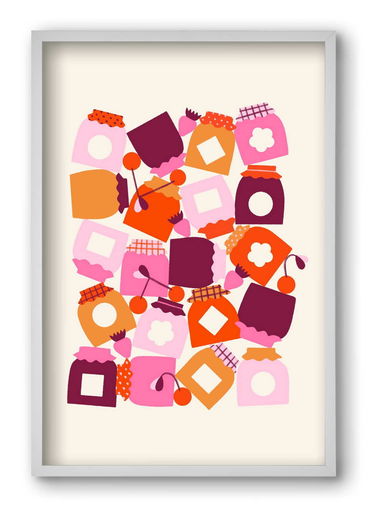 I Love Jam, 40x60 cm (40x60 cm), Fehér keret