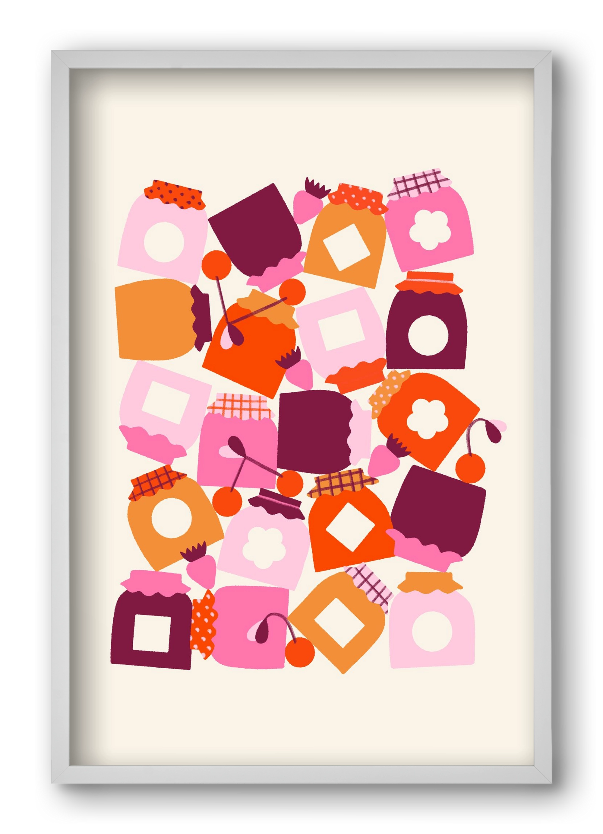 I Love Jam, 40x60 cm (40x60 cm), Fehér keret