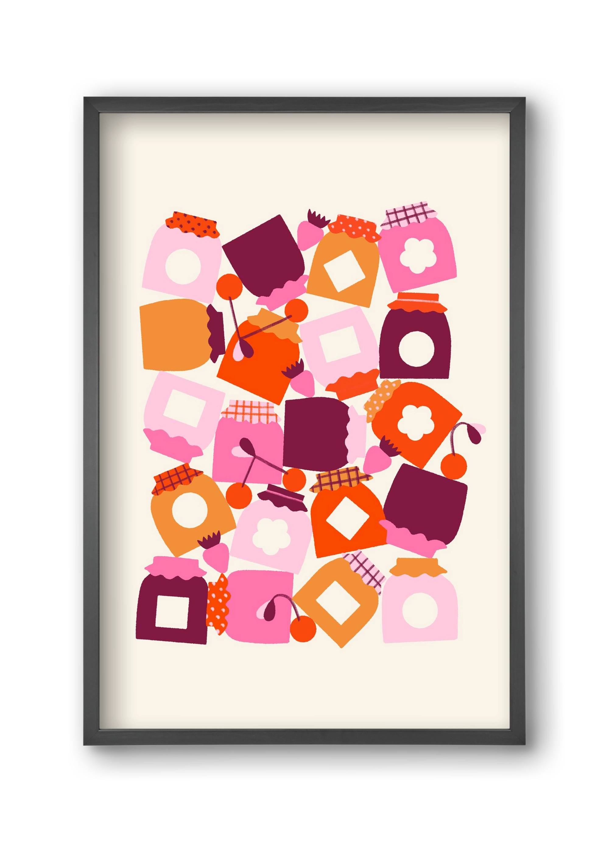 I Love Jam, 30x45 cm (30x45 cm), Fekete keret