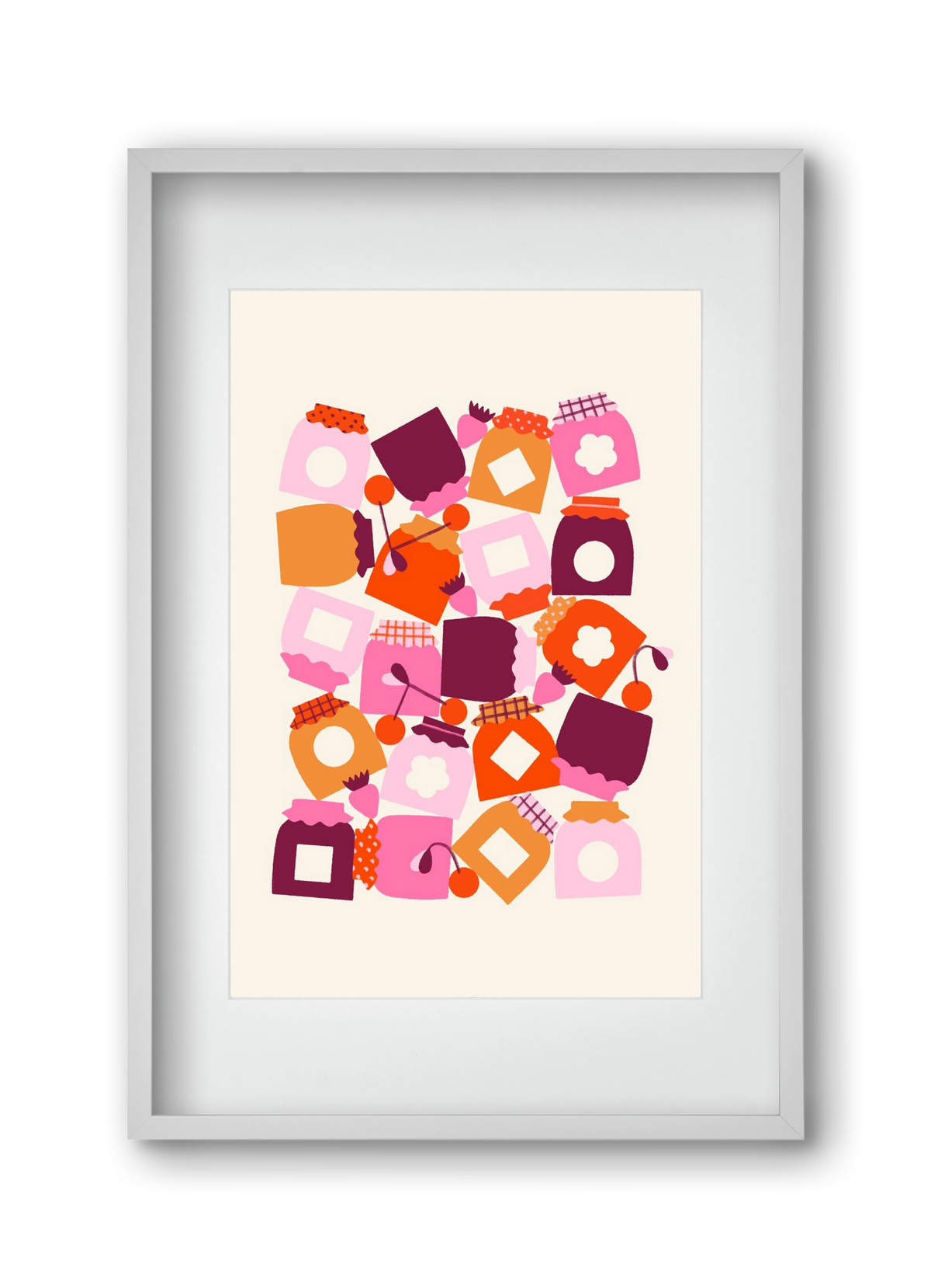 I Love Jam, 30x45 cm (20x30 cm), Fehér keret, paszpartuval