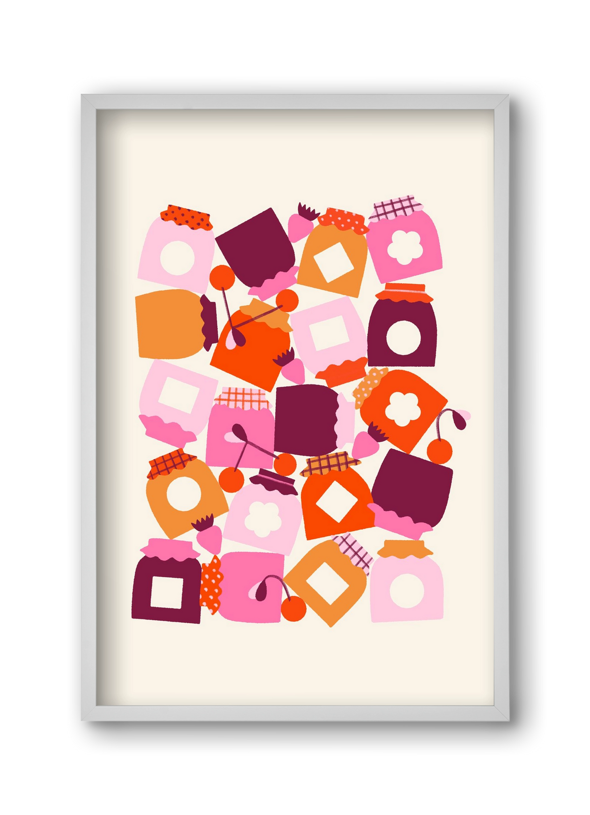 I Love Jam, 30x45 cm (30x45 cm), Fehér keret