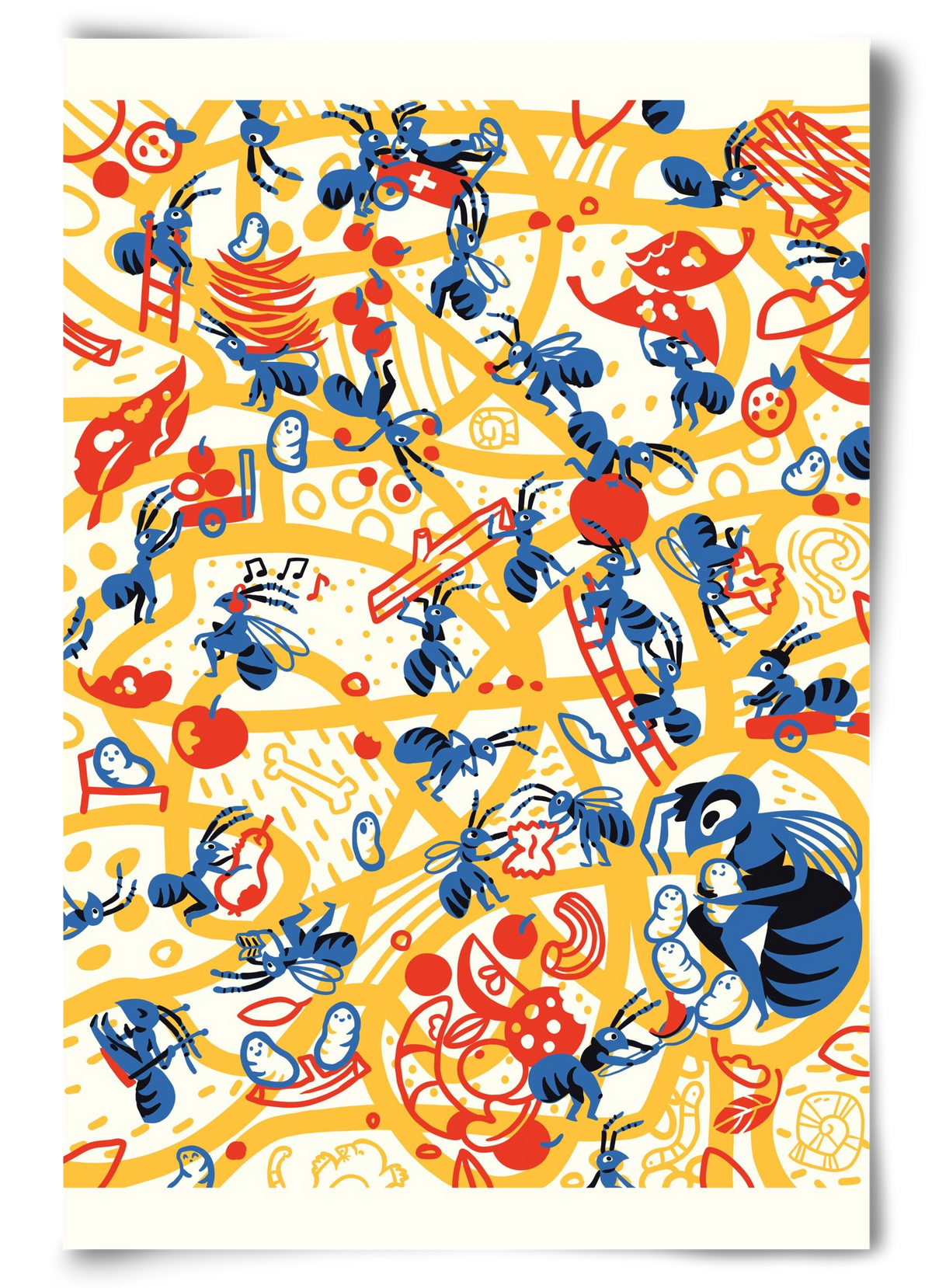 Hangyaboly, 60x90 cm, Keret nélkül