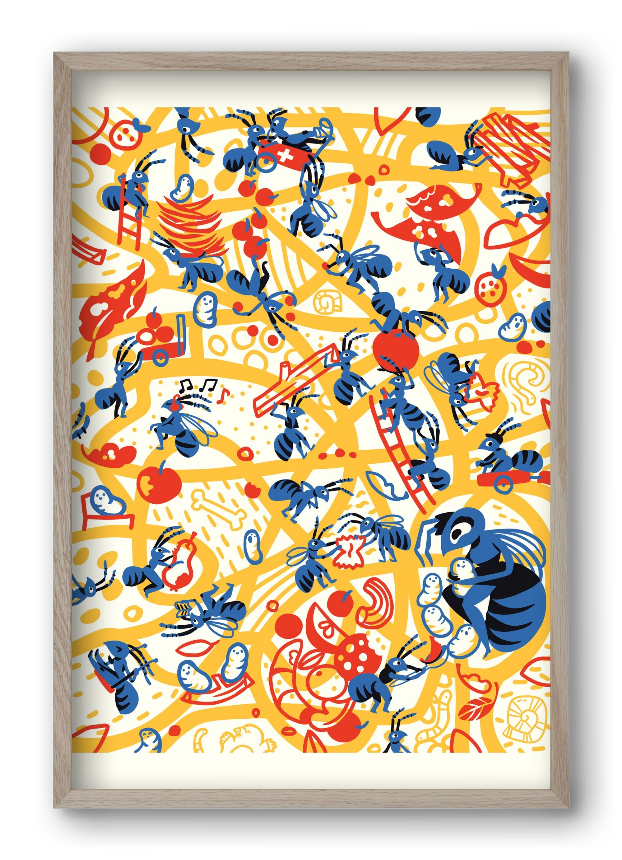 Hangyaboly, 40x60 cm (40x60 cm), Tölgy keret