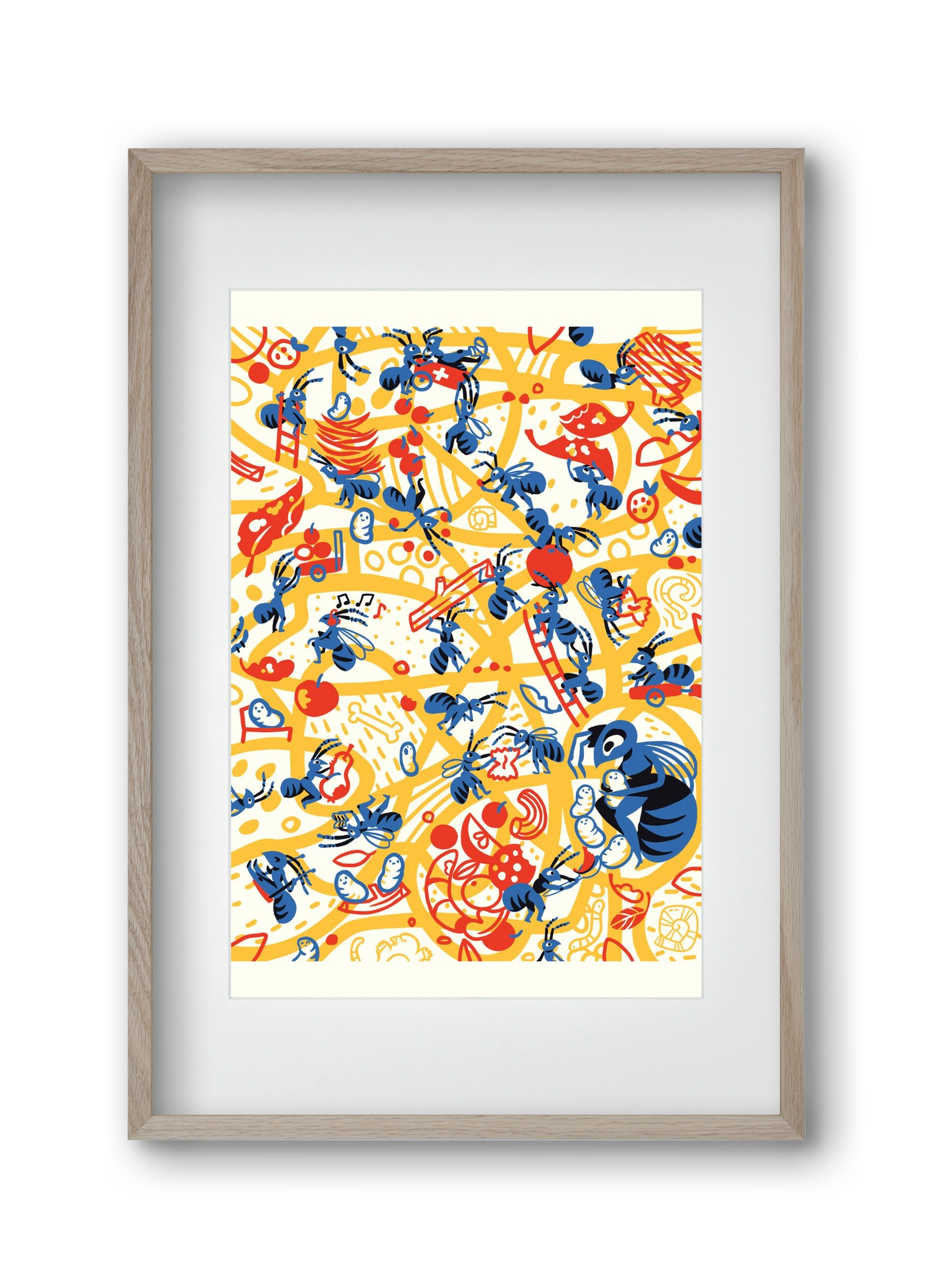 Hangyaboly, 30x45 cm (20x30 cm), Tölgy keret, paszpartuval