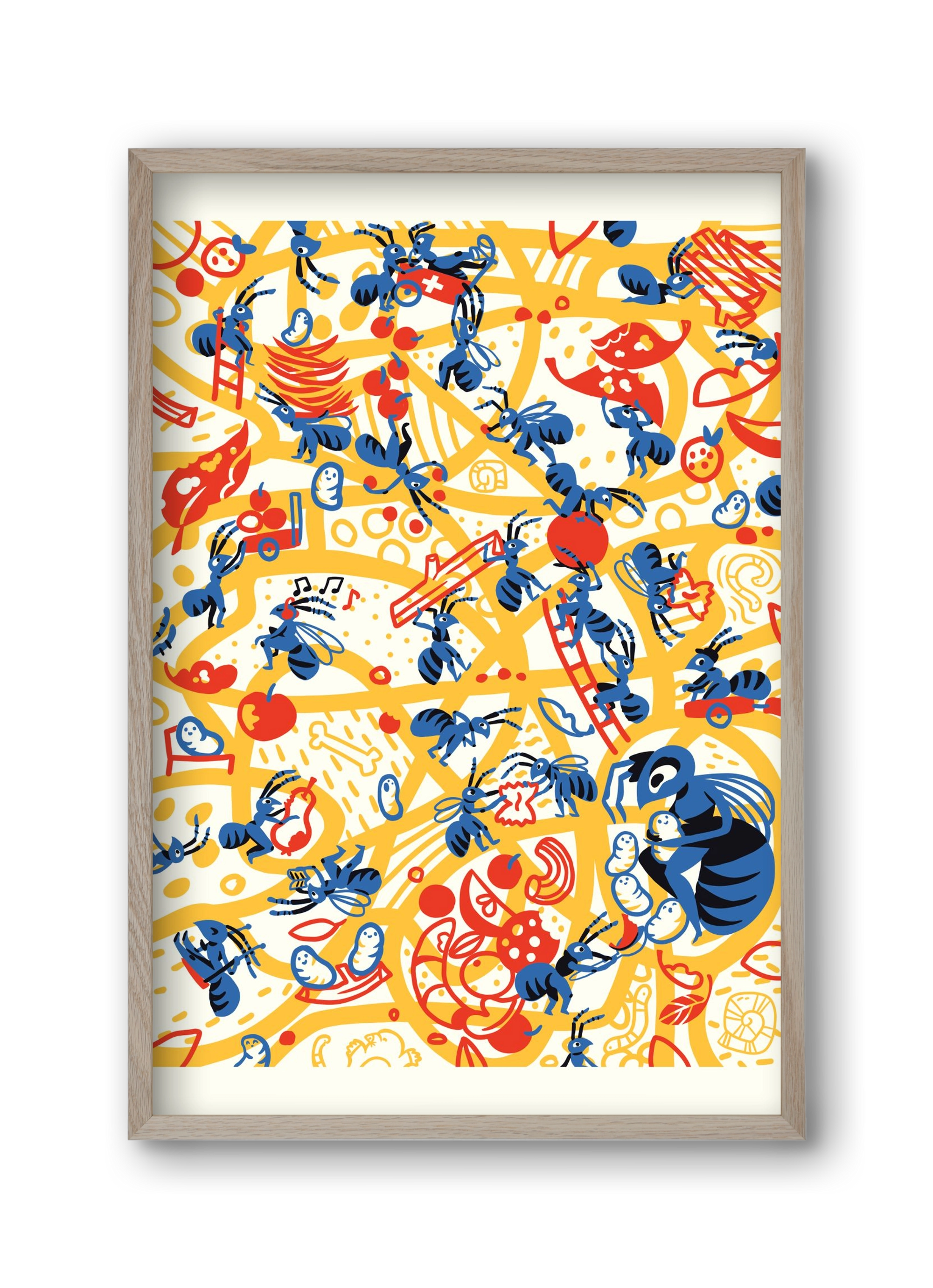 Hangyaboly, 30x45 cm (30x45 cm), Tölgy keret