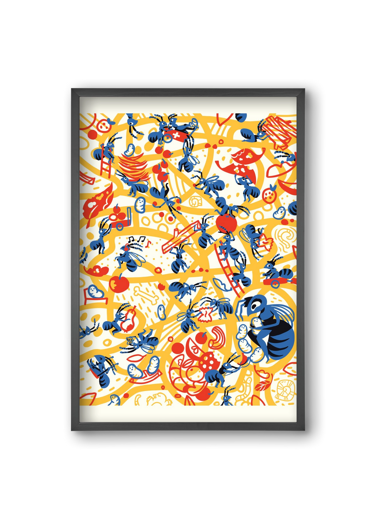 Hangyaboly, 20x30 cm (20x30 cm), Fekete keret