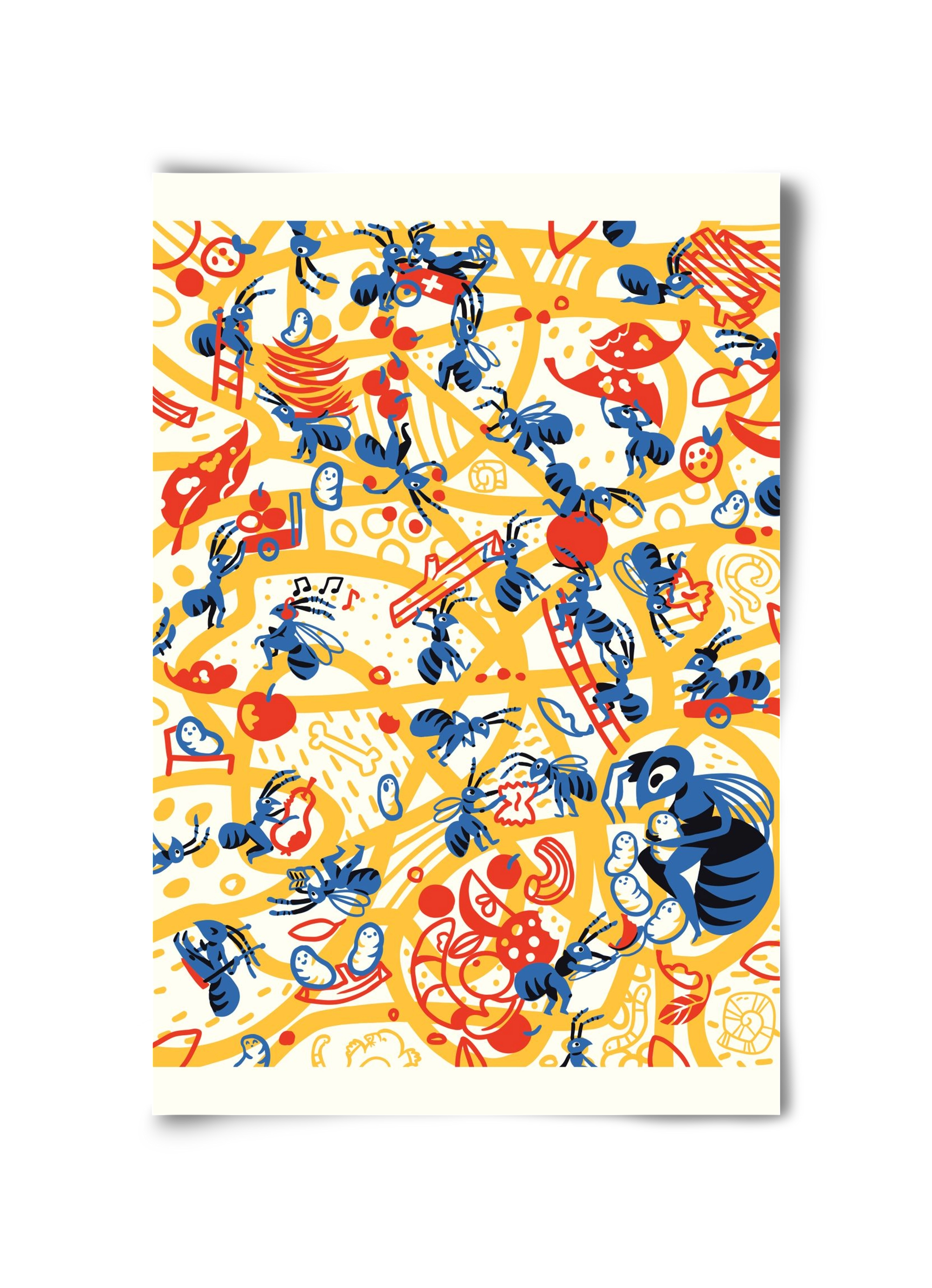 Hangyaboly, 30x45 cm, Keret nélkül