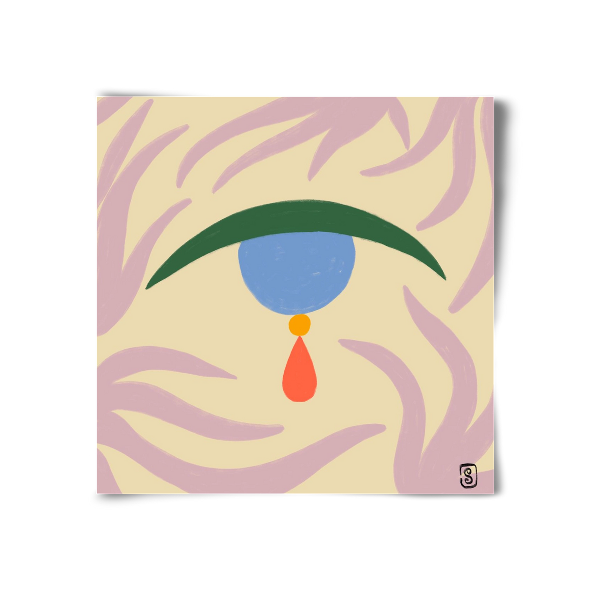 TEARDROP, 30x30 cm, Keret nélkül