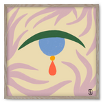 TEARDROP, 50x50 cm (50x50 cm), Tölgy keret