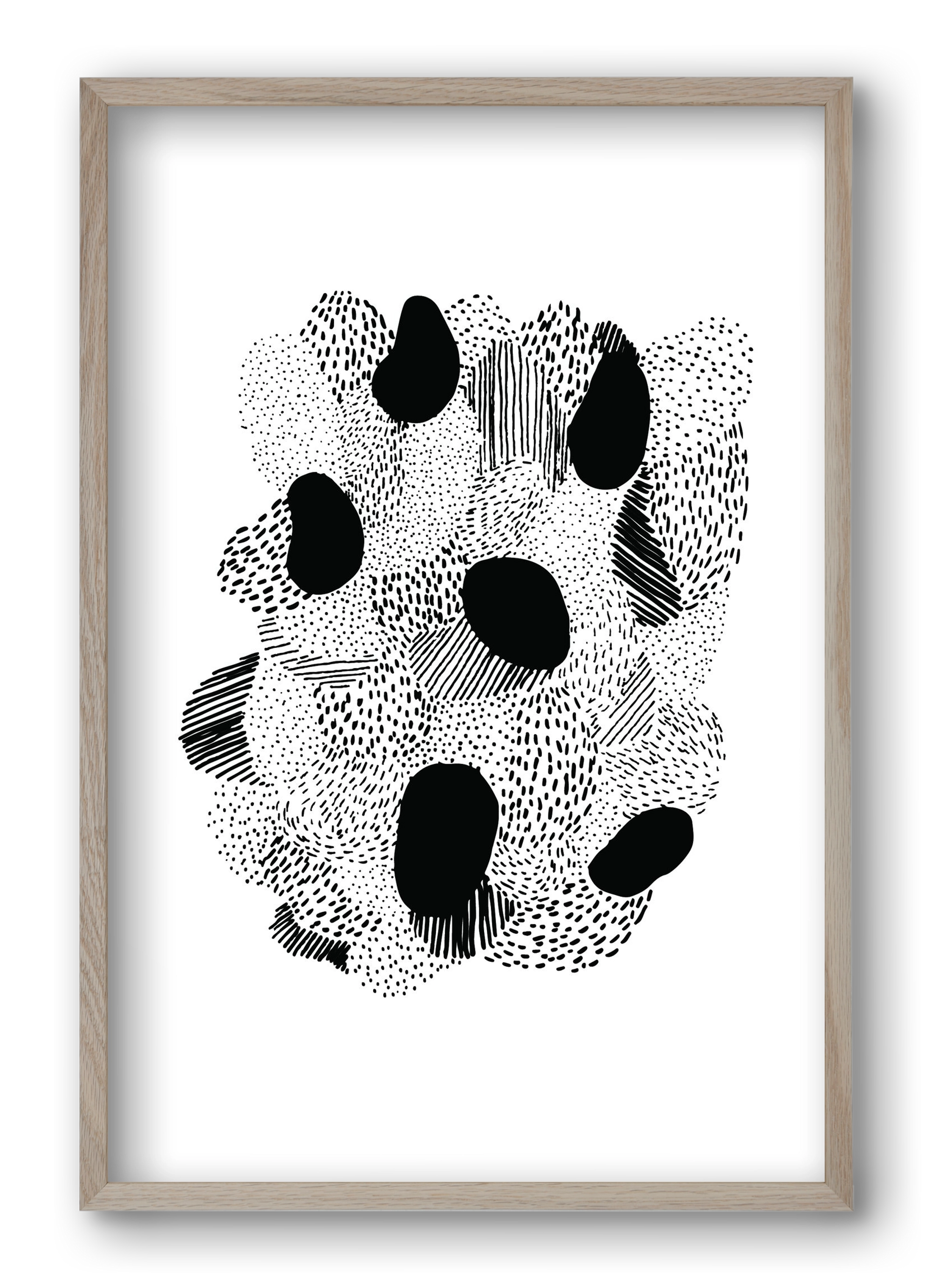 Patterns, 40x60 cm (40x60 cm), Tölgy keret