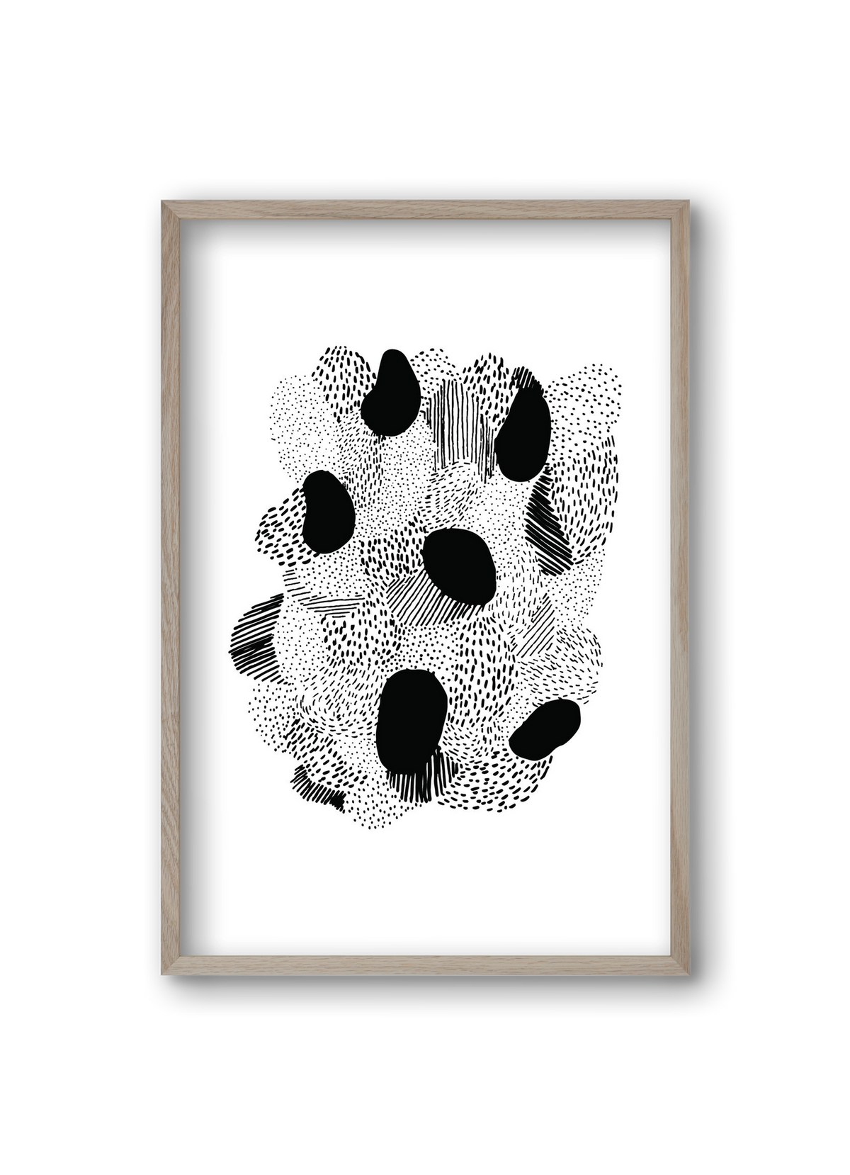 Patterns, 20x30 cm (20x30 cm), Tölgy keret