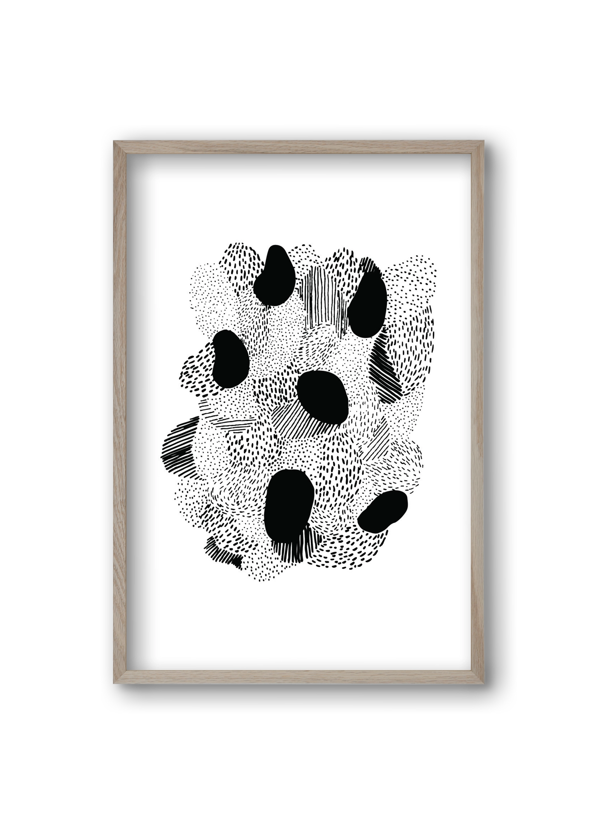 Patterns, 20x30 cm (20x30 cm), Tölgy keret