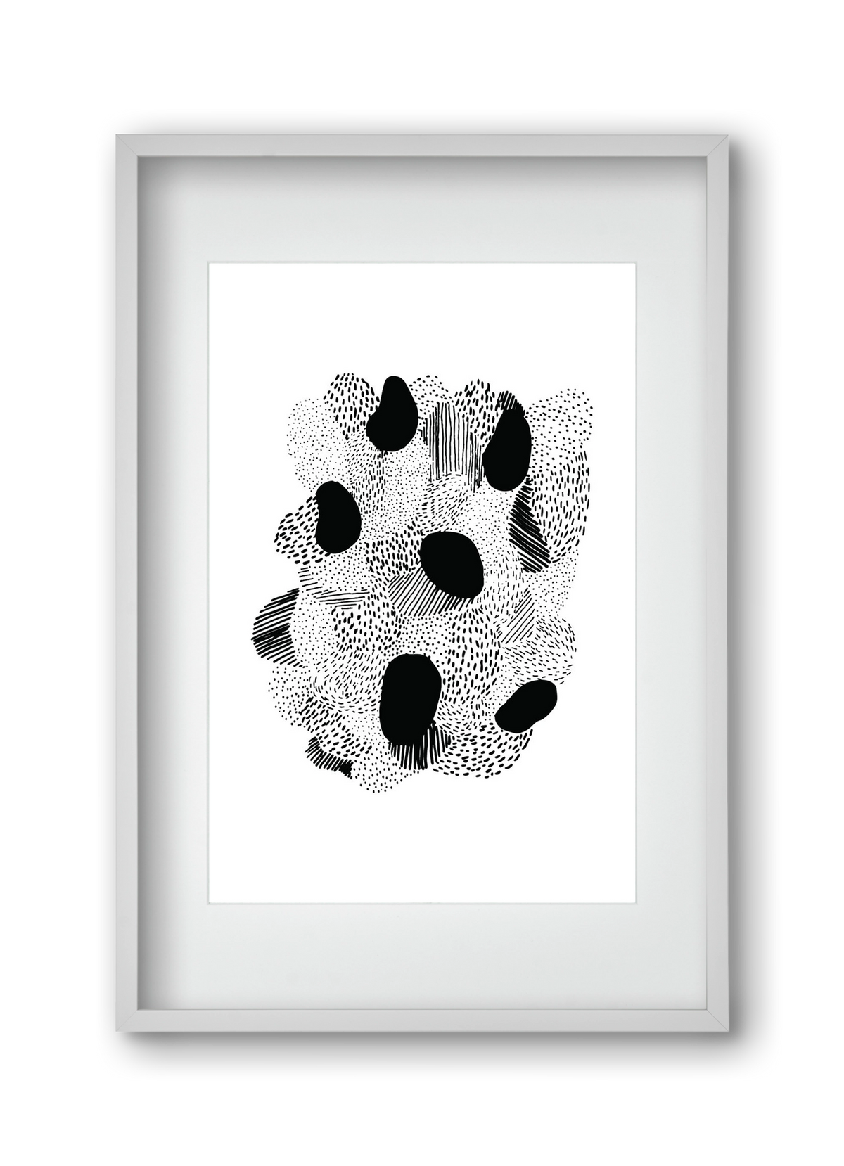 Patterns, 30x45 cm (20x30 cm), Fehér keret, paszpartuval