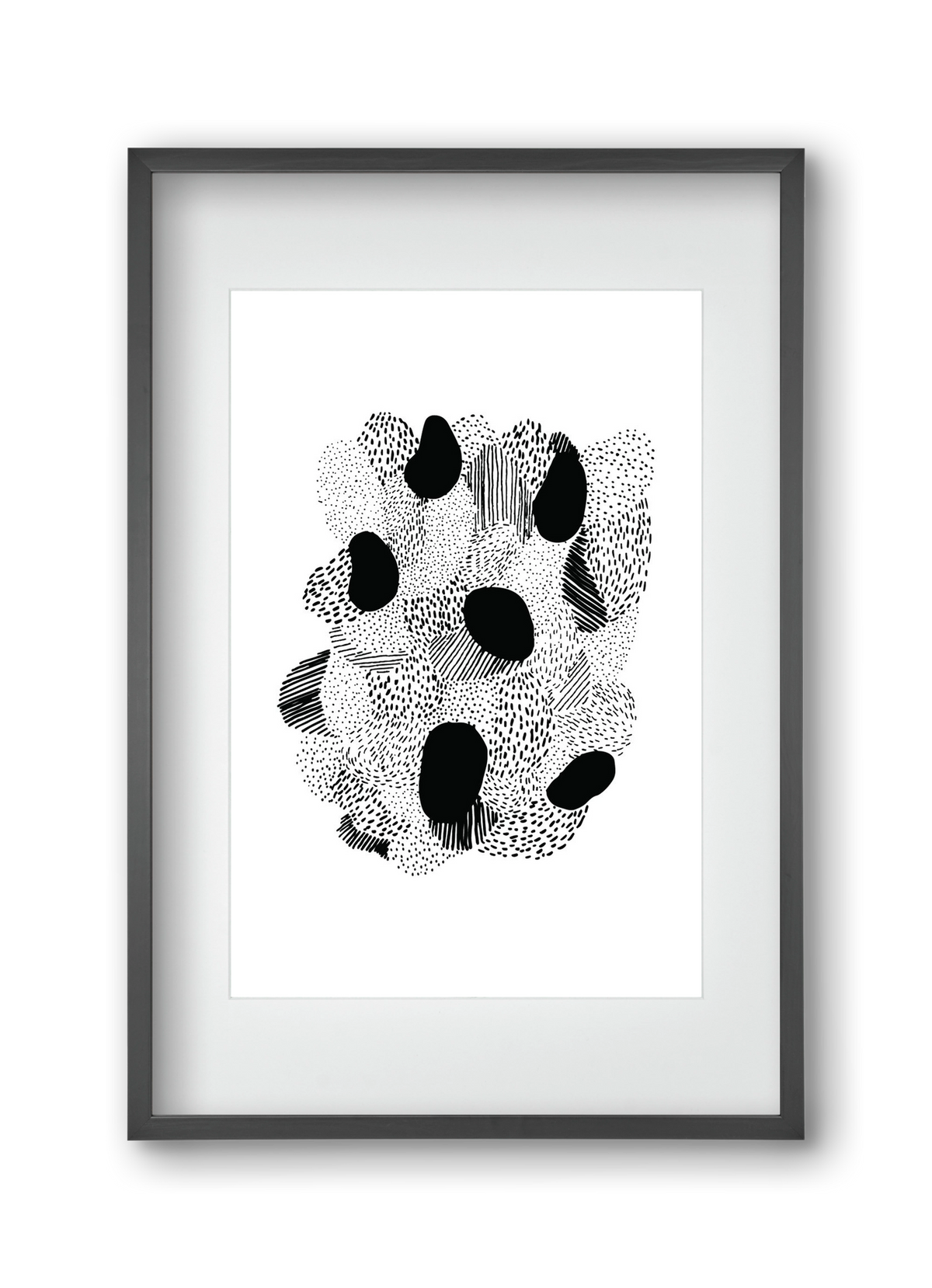 Patterns, 30x45 cm (20x30 cm), Fekete keret, paszpartuval