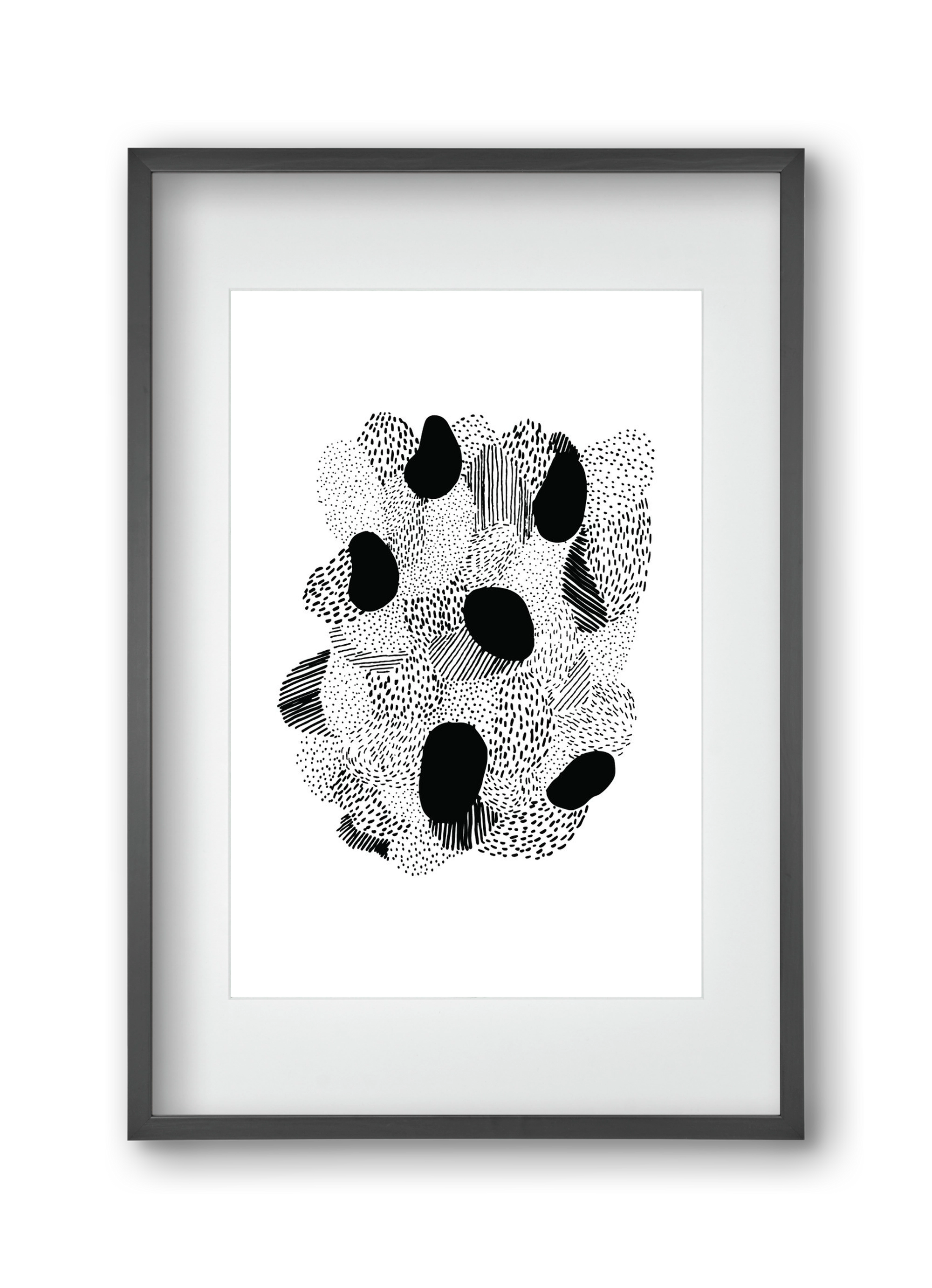 Patterns, 30x45 cm (20x30 cm), Fekete keret, paszpartuval