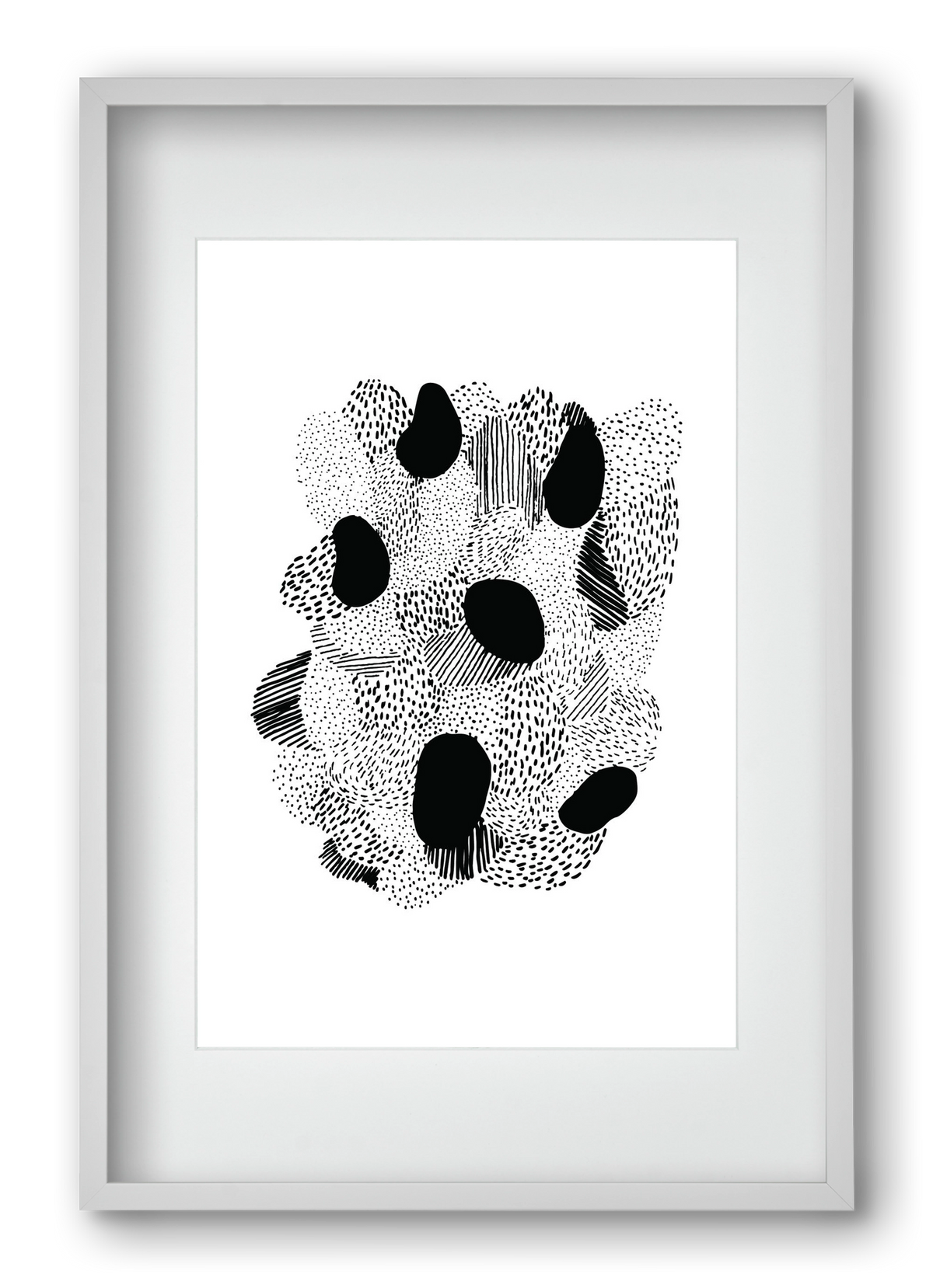 Patterns, 40x60 cm (30x45 cm), Fehér keret, paszpartuval