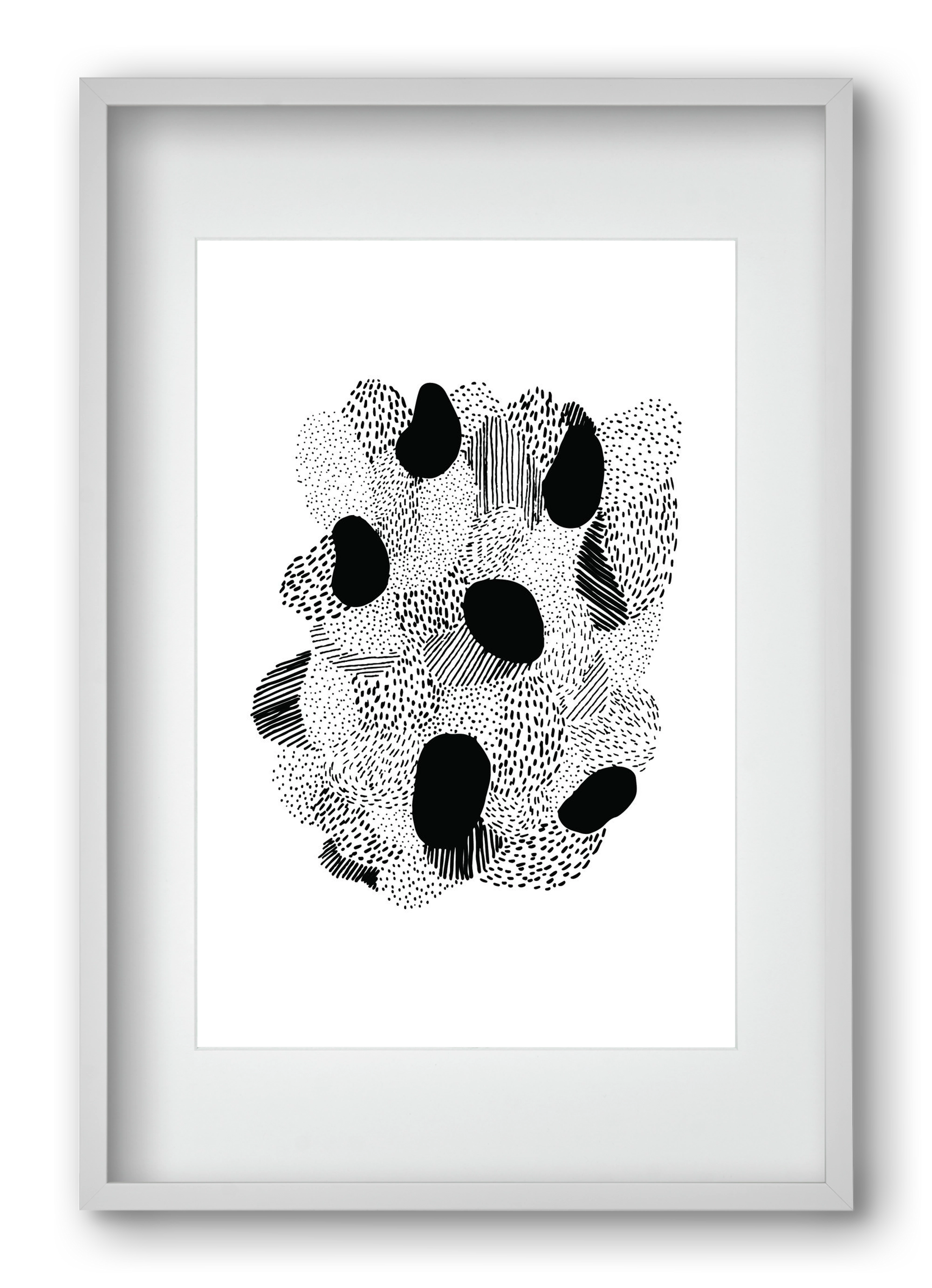 Patterns, 40x60 cm (30x45 cm), Fehér keret, paszpartuval