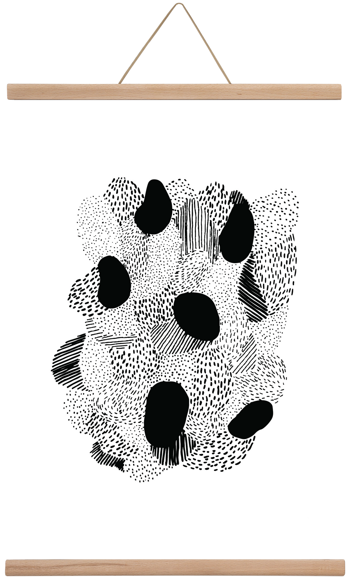 Patterns, 40x60 cm (40x60 cm), Tölgy akasztó