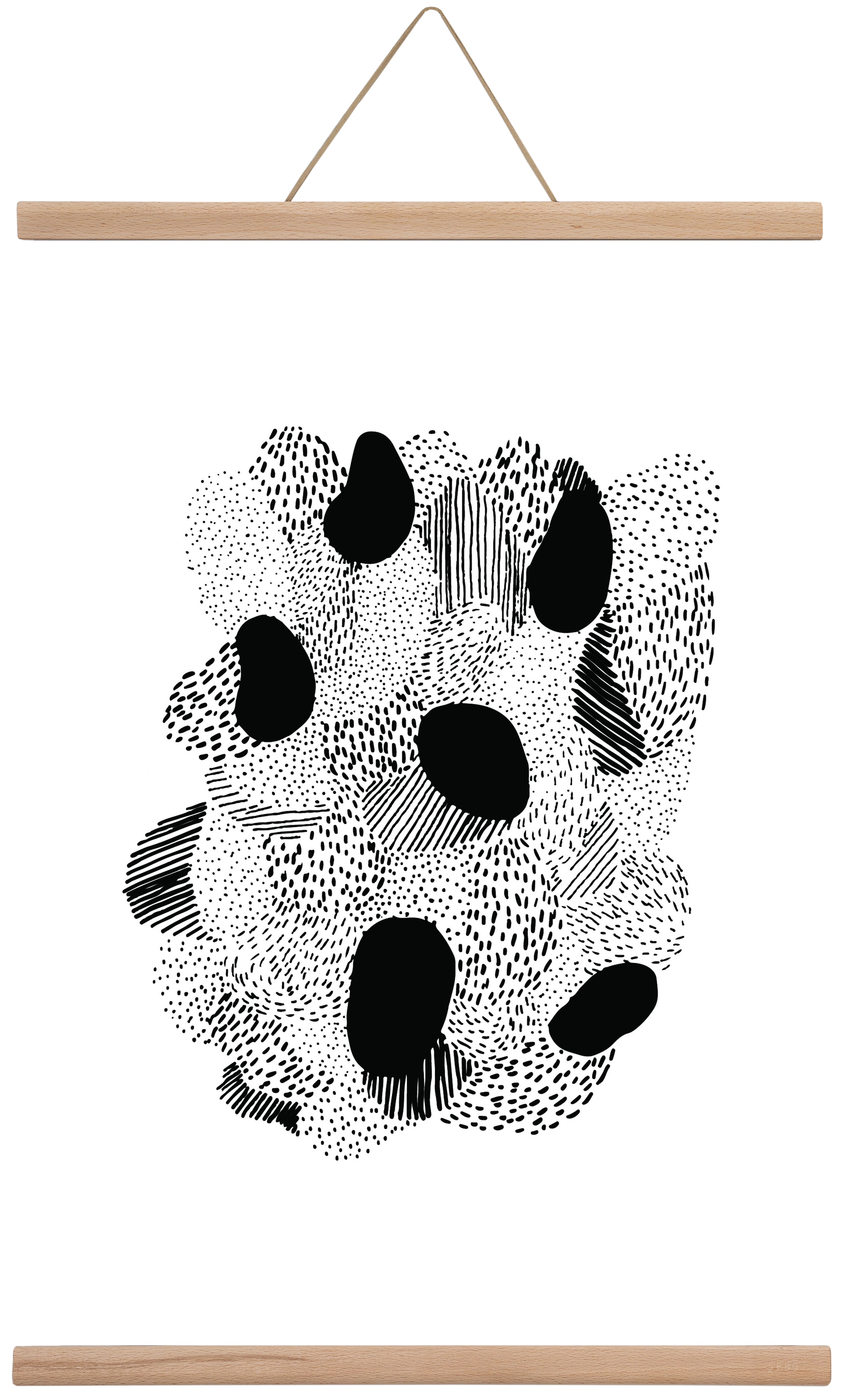 Patterns, 40x60 cm (40x60 cm), Tölgy akasztó