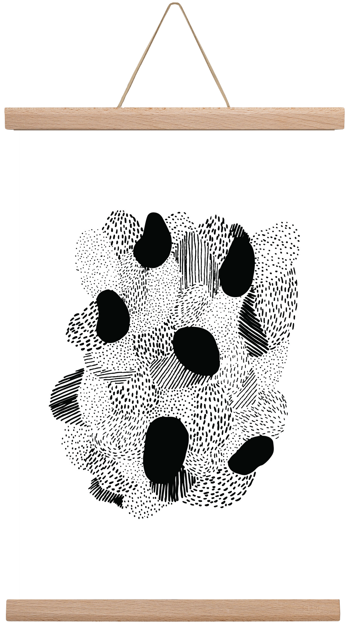 Patterns, 30x45 cm (30x45 cm), Tölgy akasztó