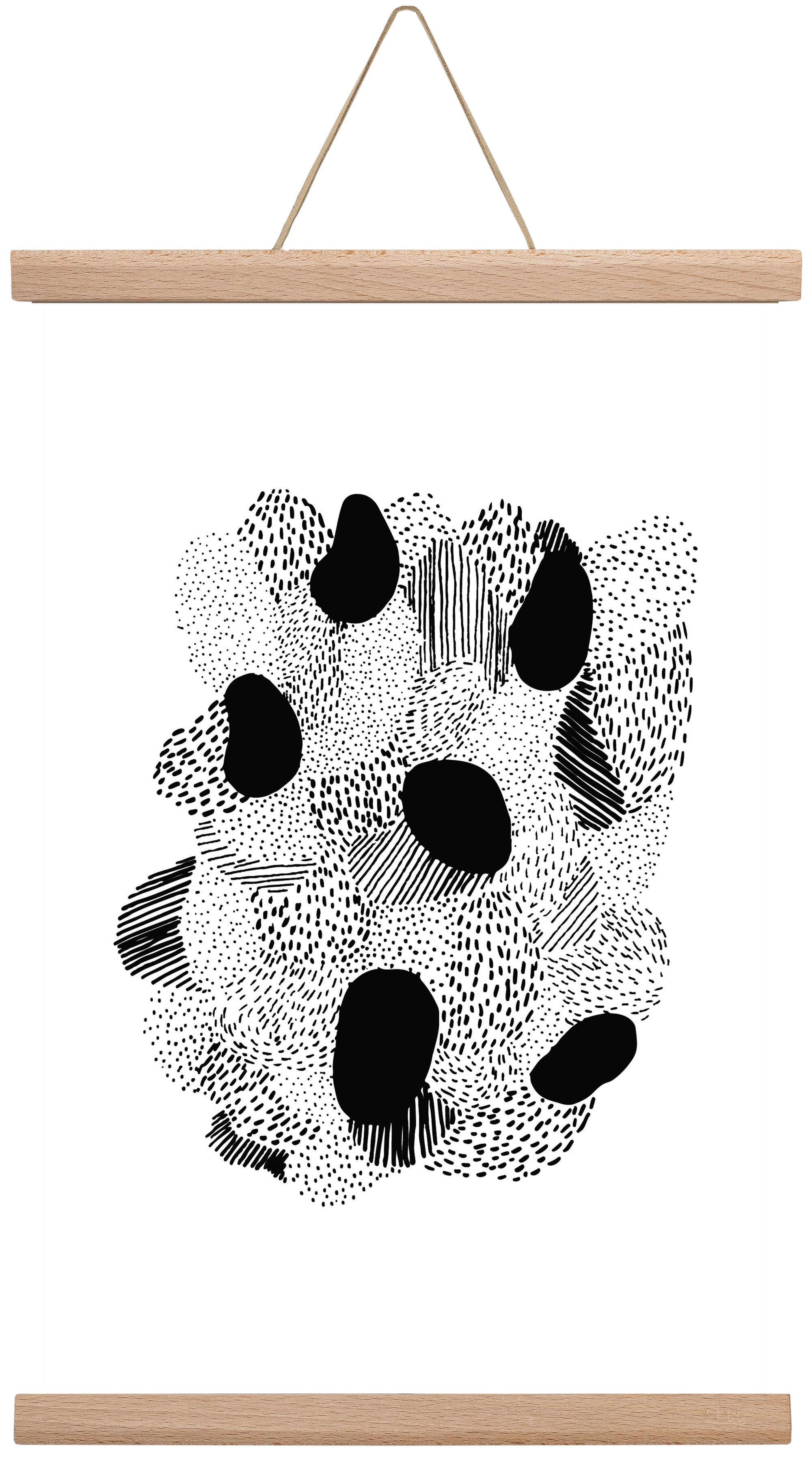 Patterns, 30x45 cm (30x45 cm), Tölgy akasztó