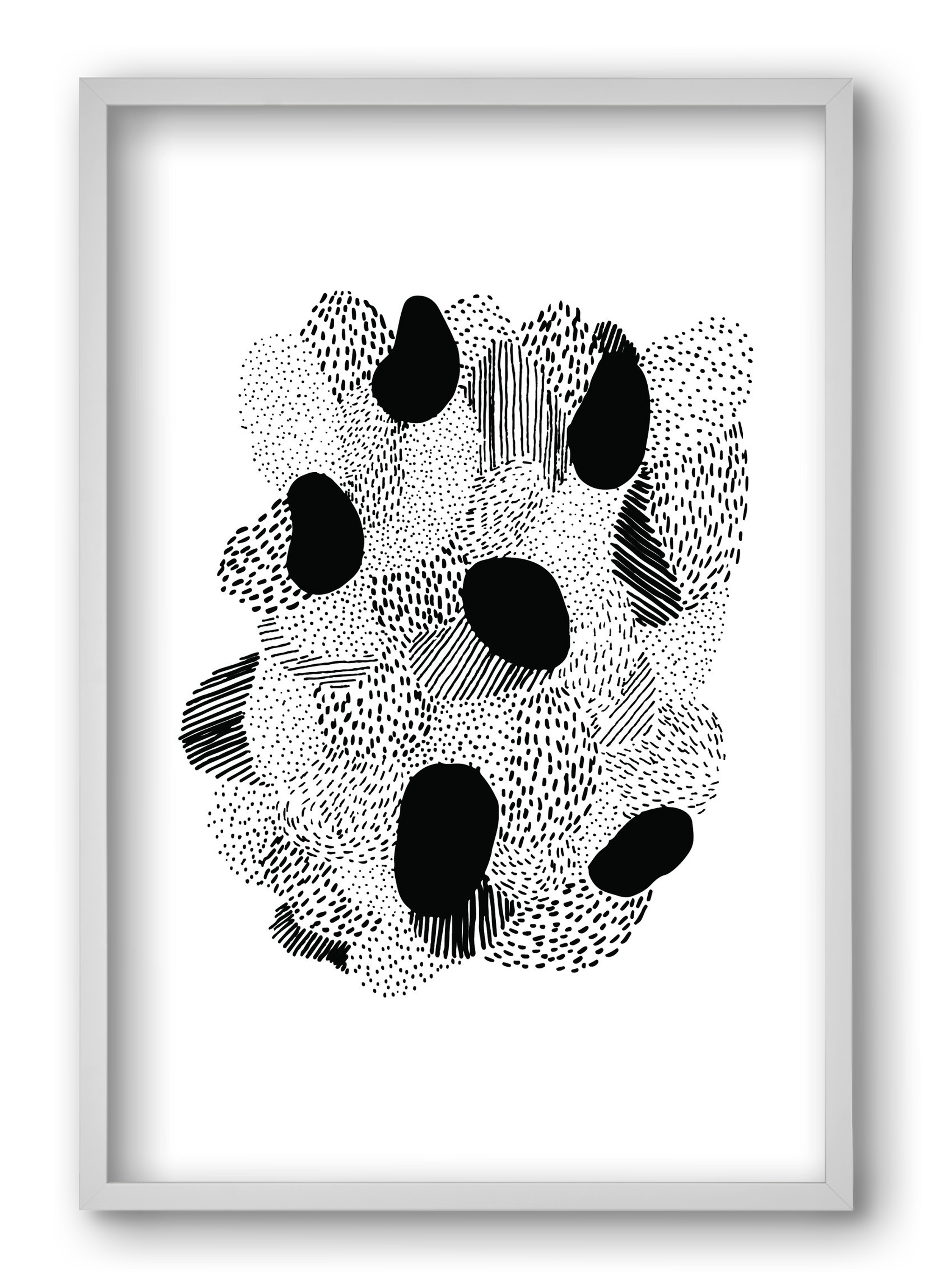 Patterns, 40x60 cm (40x60 cm), Fehér keret