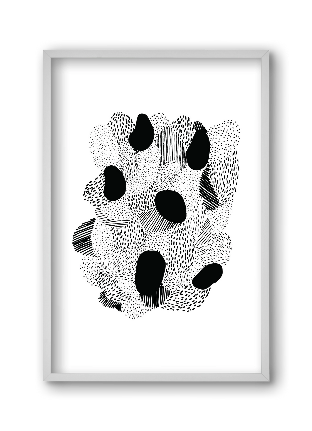 Patterns, 30x45 cm (30x45 cm), Fehér keret