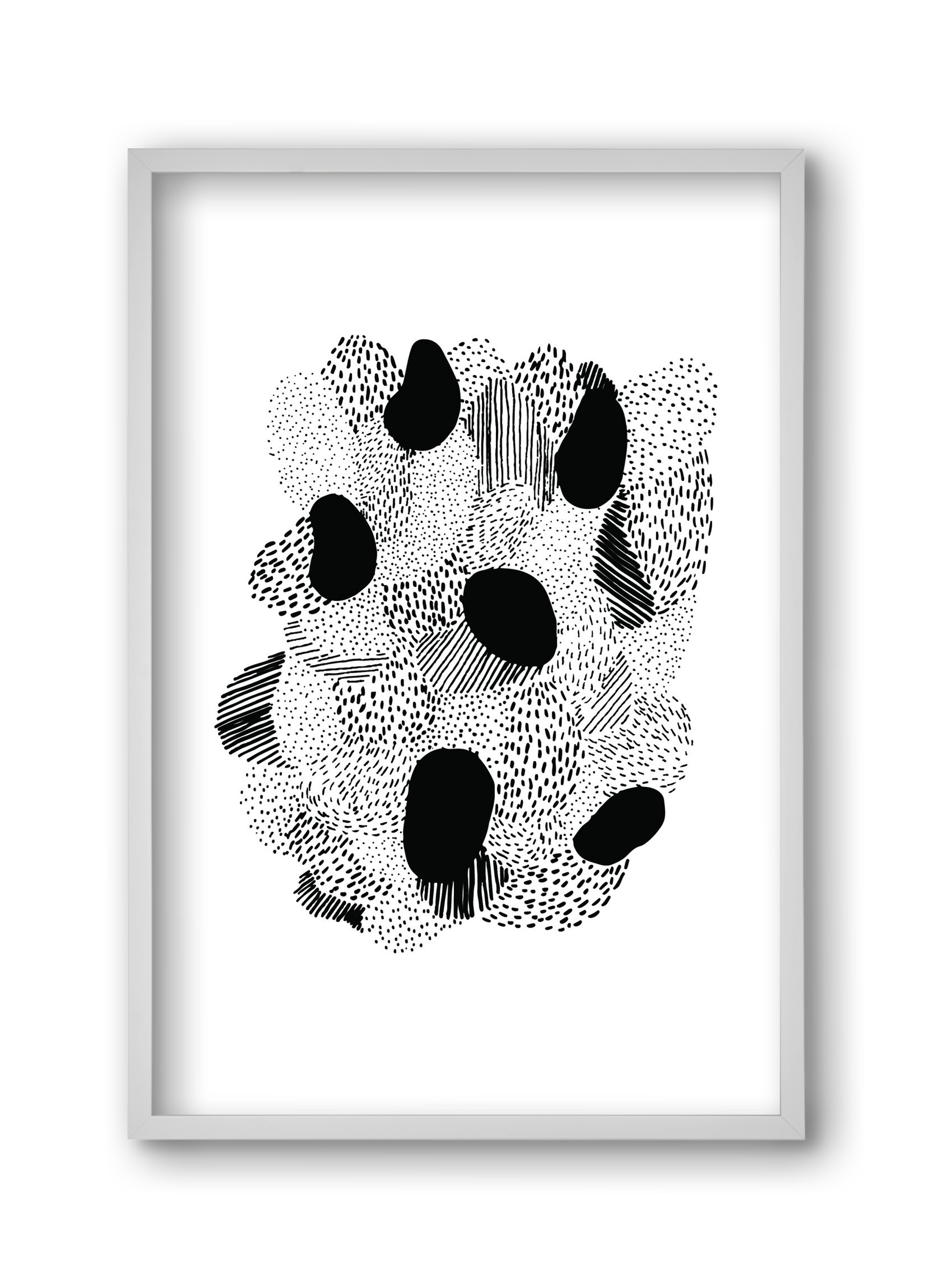 Patterns, 30x45 cm (30x45 cm), Fehér keret