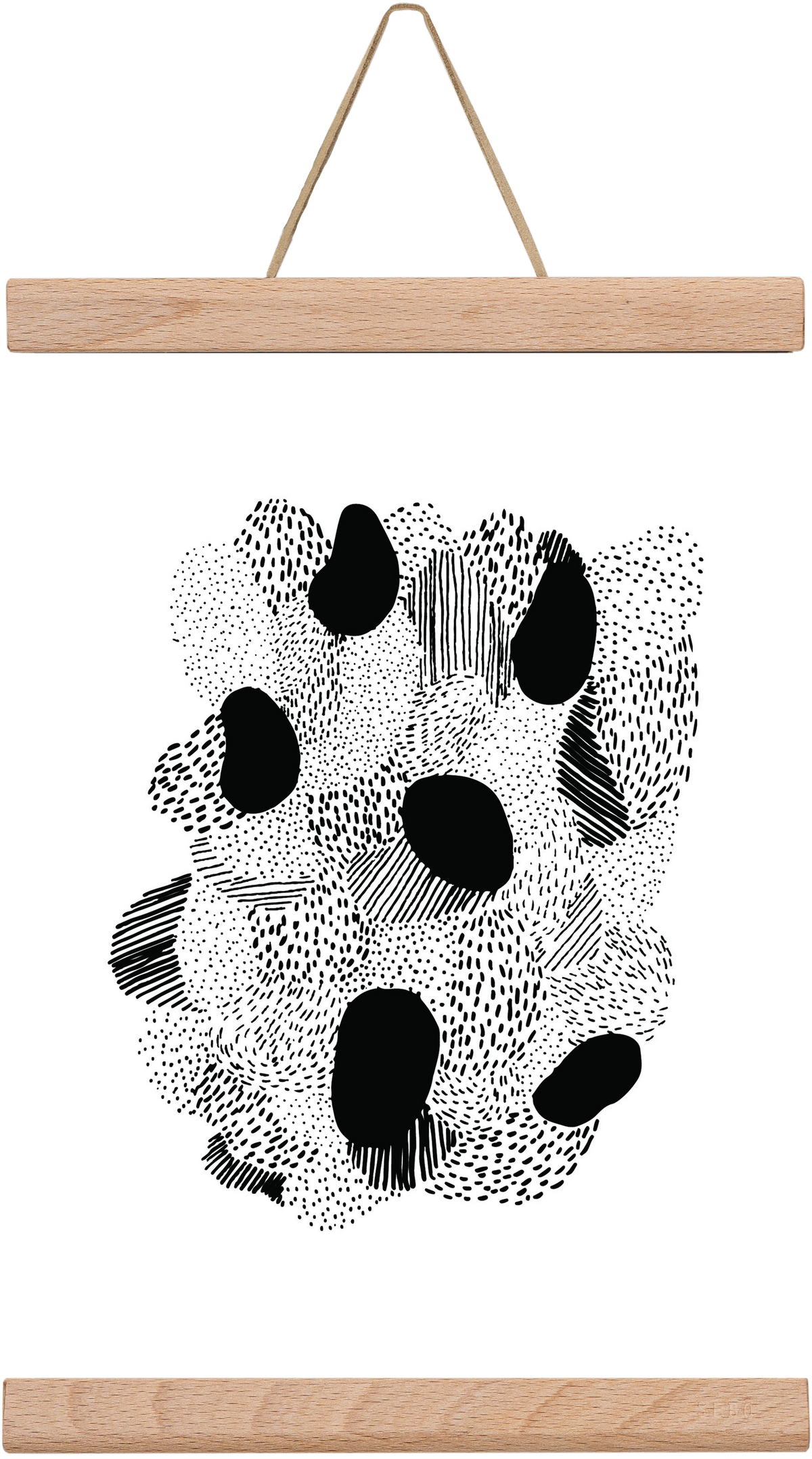 Patterns, 20x30 cm (20x30 cm), Tölgy akasztó