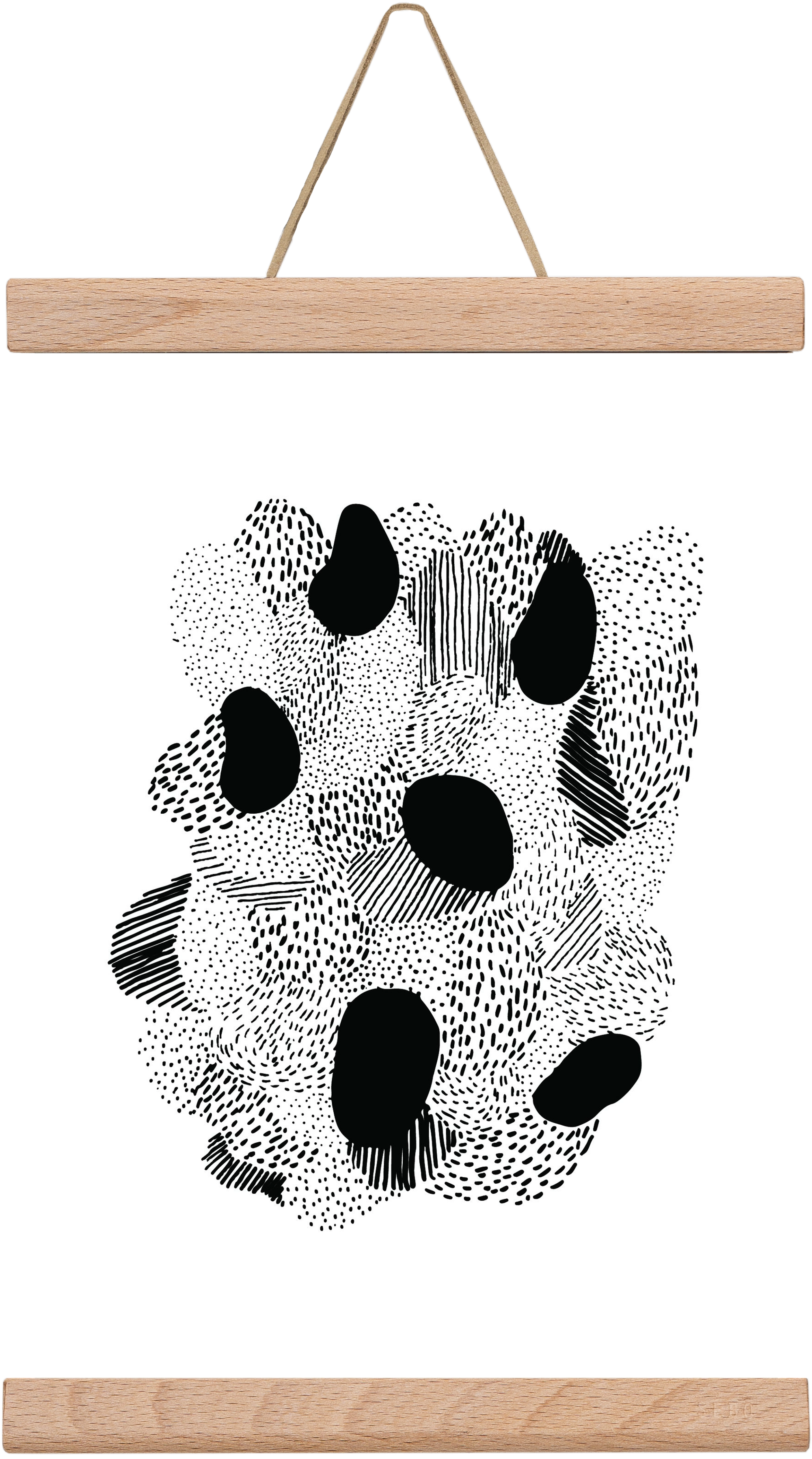 Patterns, 20x30 cm (20x30 cm), Tölgy akasztó