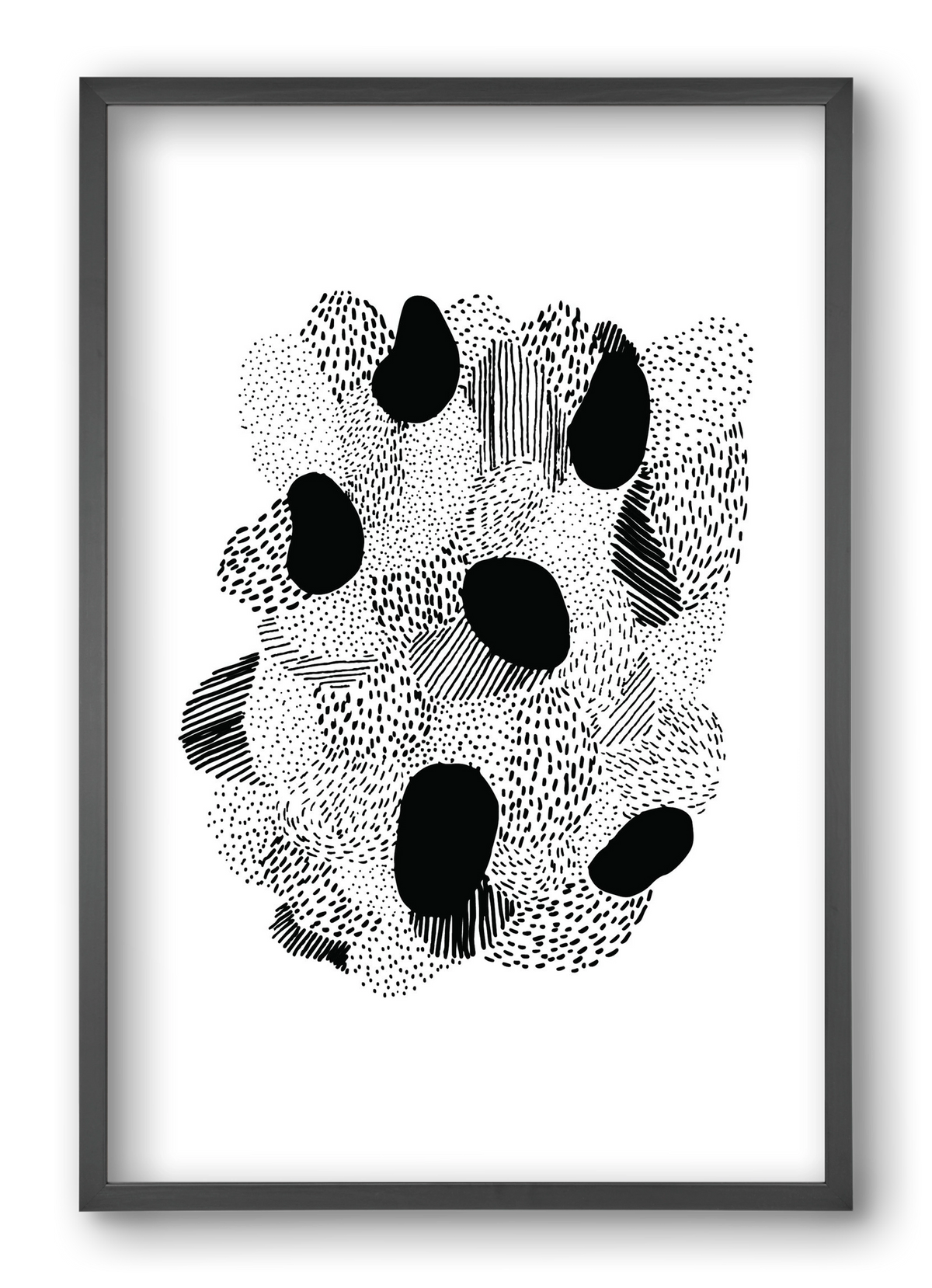 Patterns, 40x60 cm (40x60 cm), Fekete keret