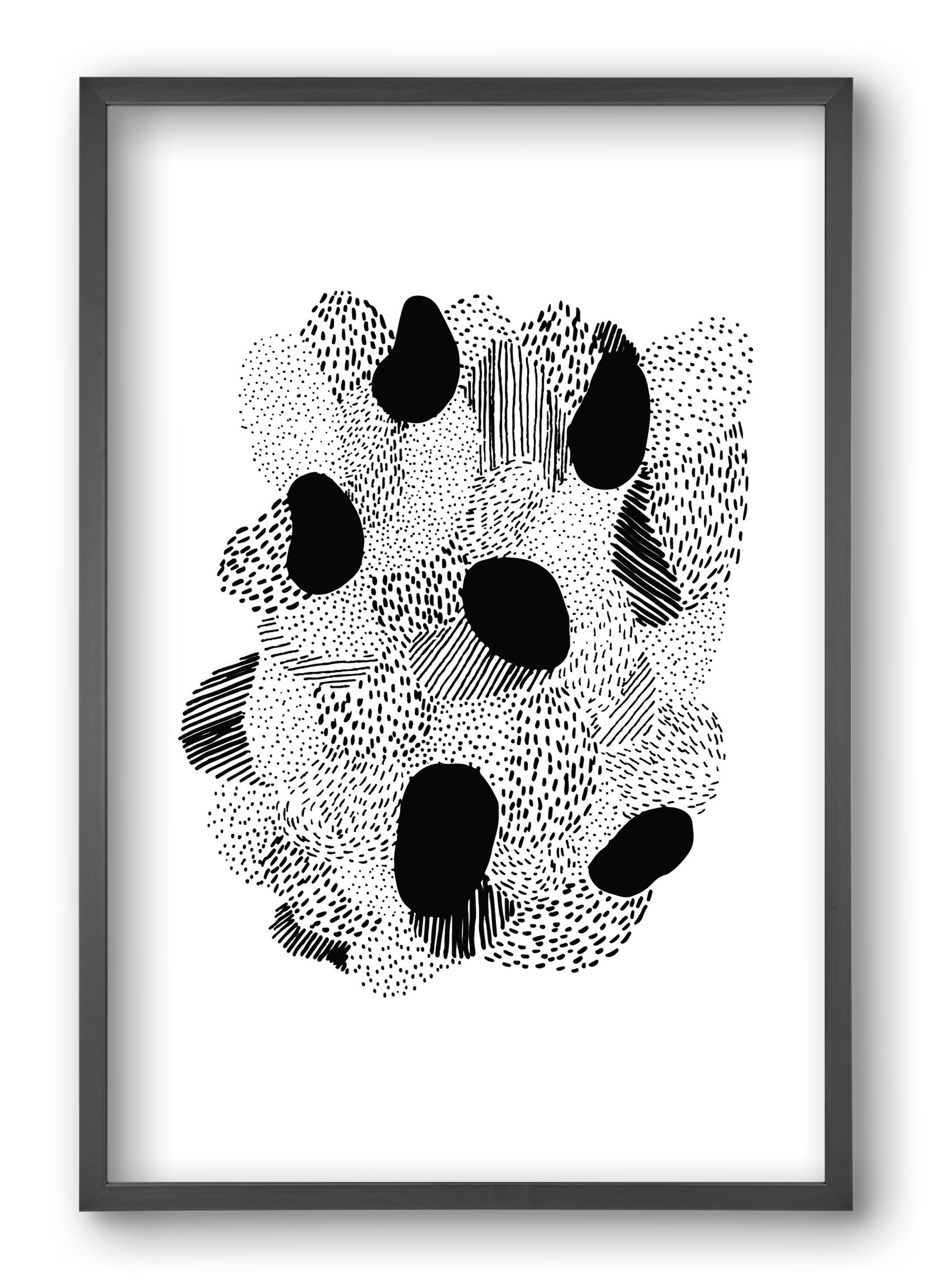 Patterns, 40x60 cm (40x60 cm), Fekete keret