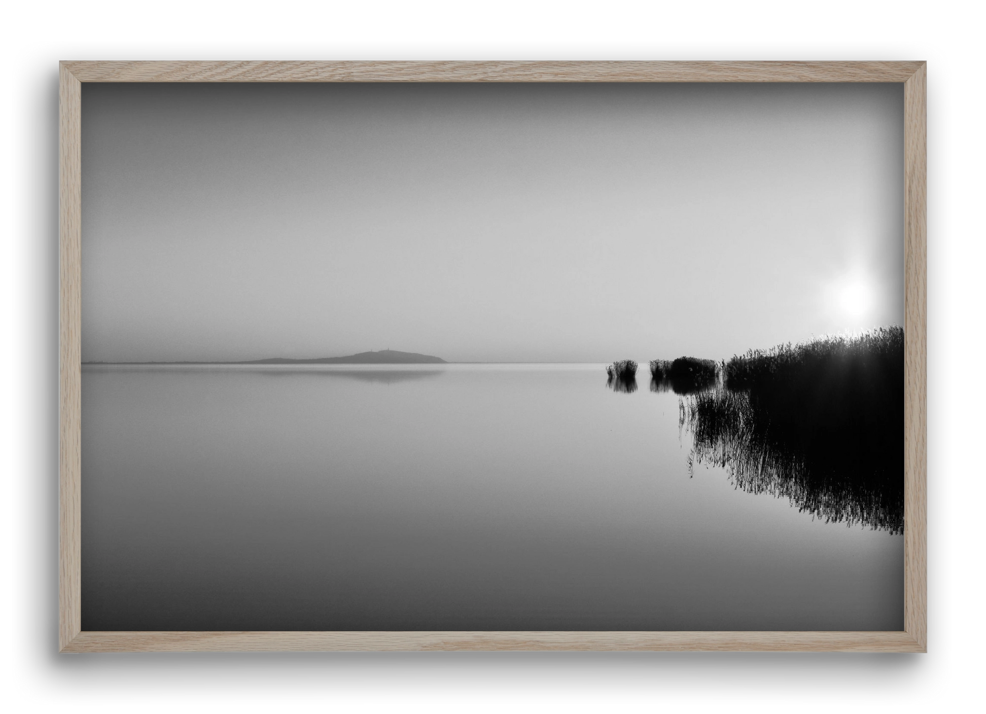 Digital Sun , 60x40 cm (60x40 cm), Tölgy keret