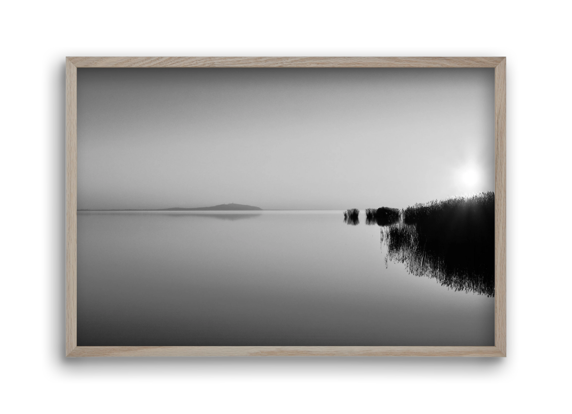 Digital Sun , 45x30 cm (45x30 cm), Tölgy keret