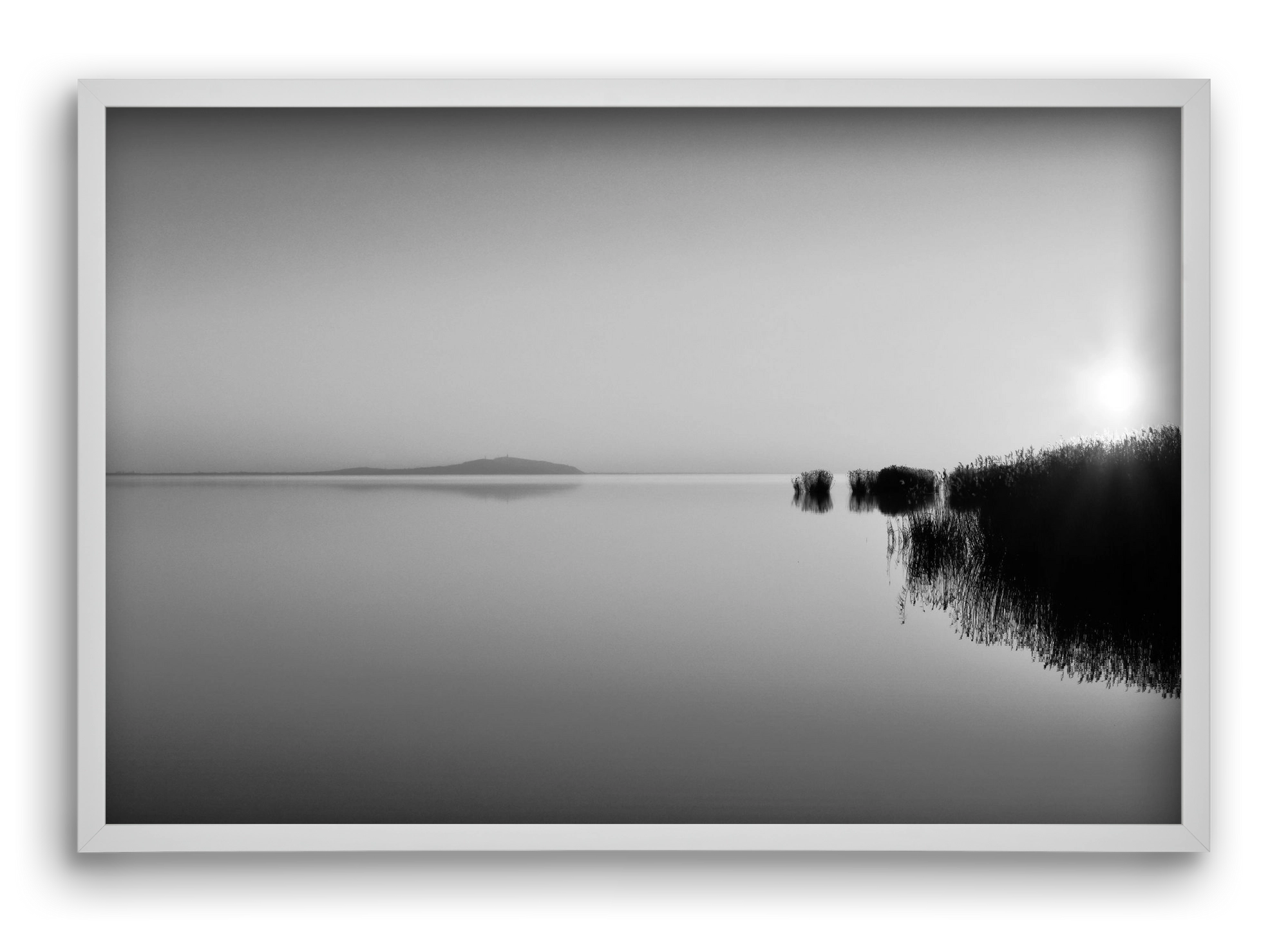 Digital Sun , 60x40 cm (60x40 cm), Fehér keret