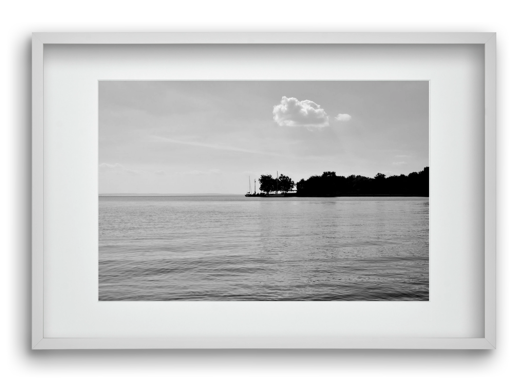 The Cloud, 60x40 cm (45x30 cm), Fehér keret, paszpartuval