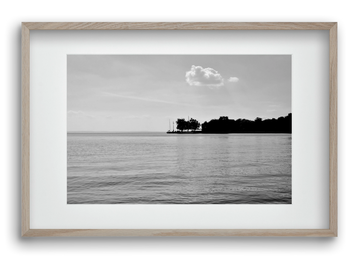 The Cloud, 60x40 cm (45x30 cm), Tölgy keret, paszpartuval