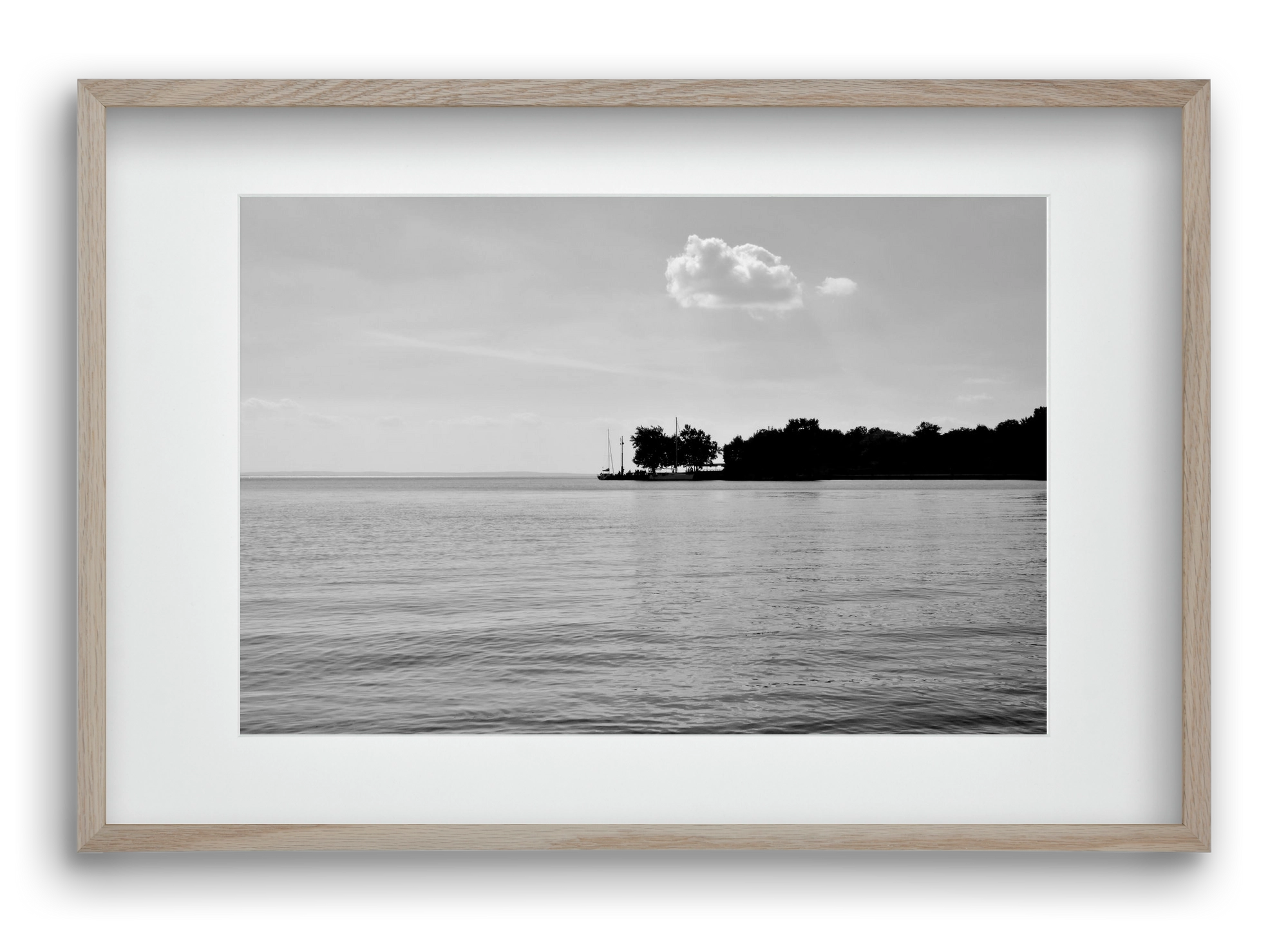 The Cloud, 60x40 cm (45x30 cm), Tölgy keret, paszpartuval