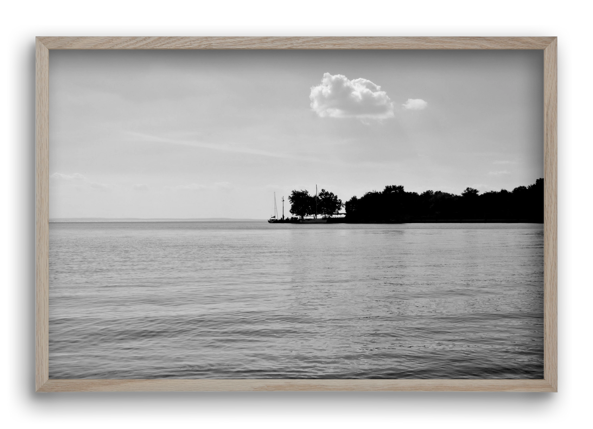The Cloud, 60x40 cm (60x40 cm), Tölgy keret