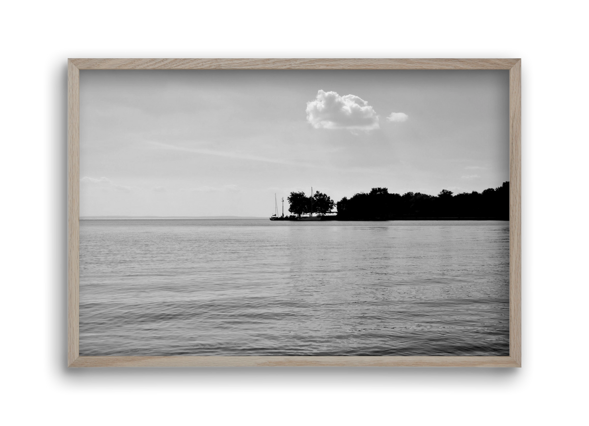 The Cloud, 45x30 cm (45x30 cm), Tölgy keret